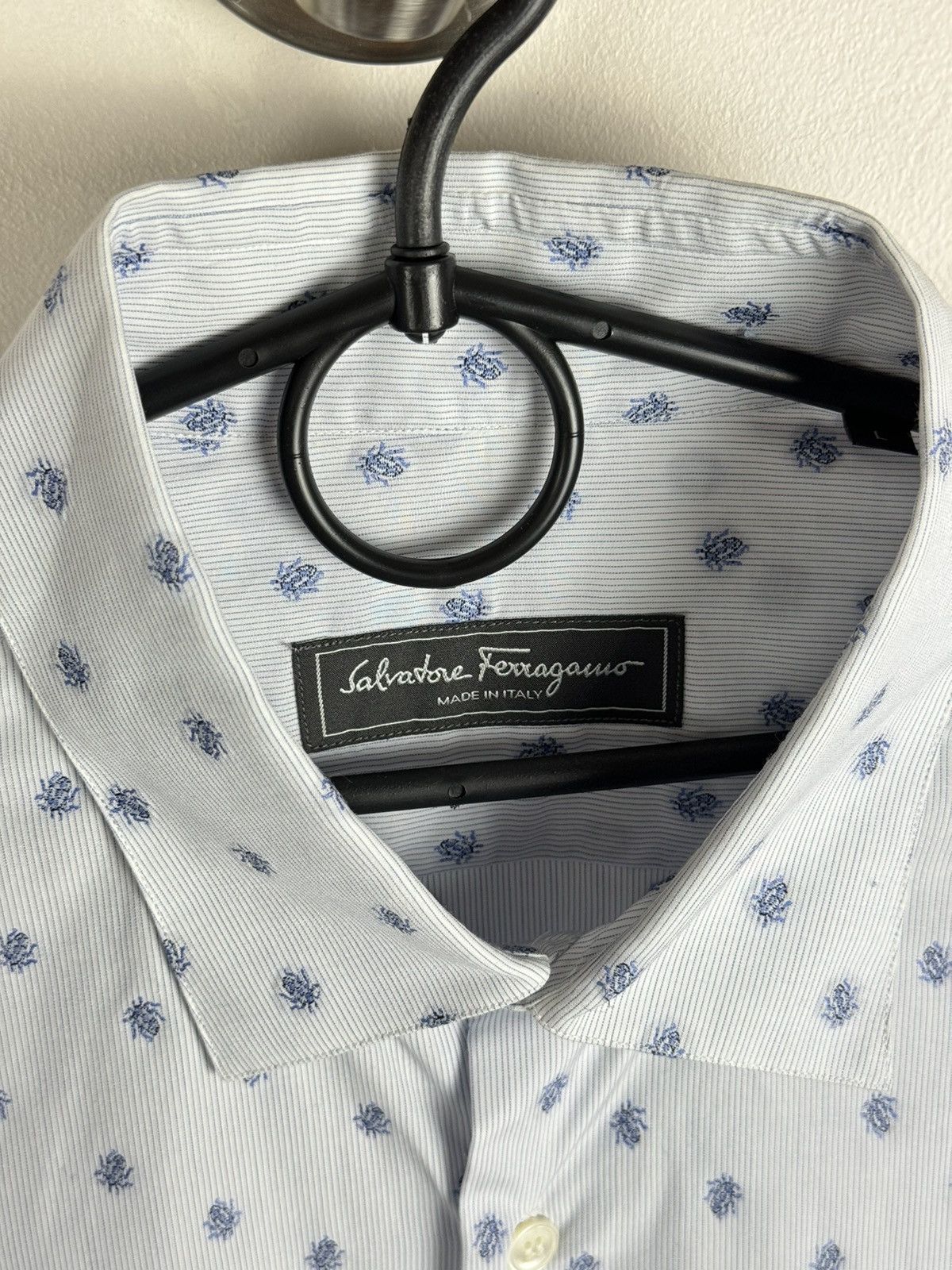 Salvatore Ferragamo Classic shirt Salvatore Ferragamo original luxury item Size US L / EU 52-54 / 3 - 3 Thumbnail