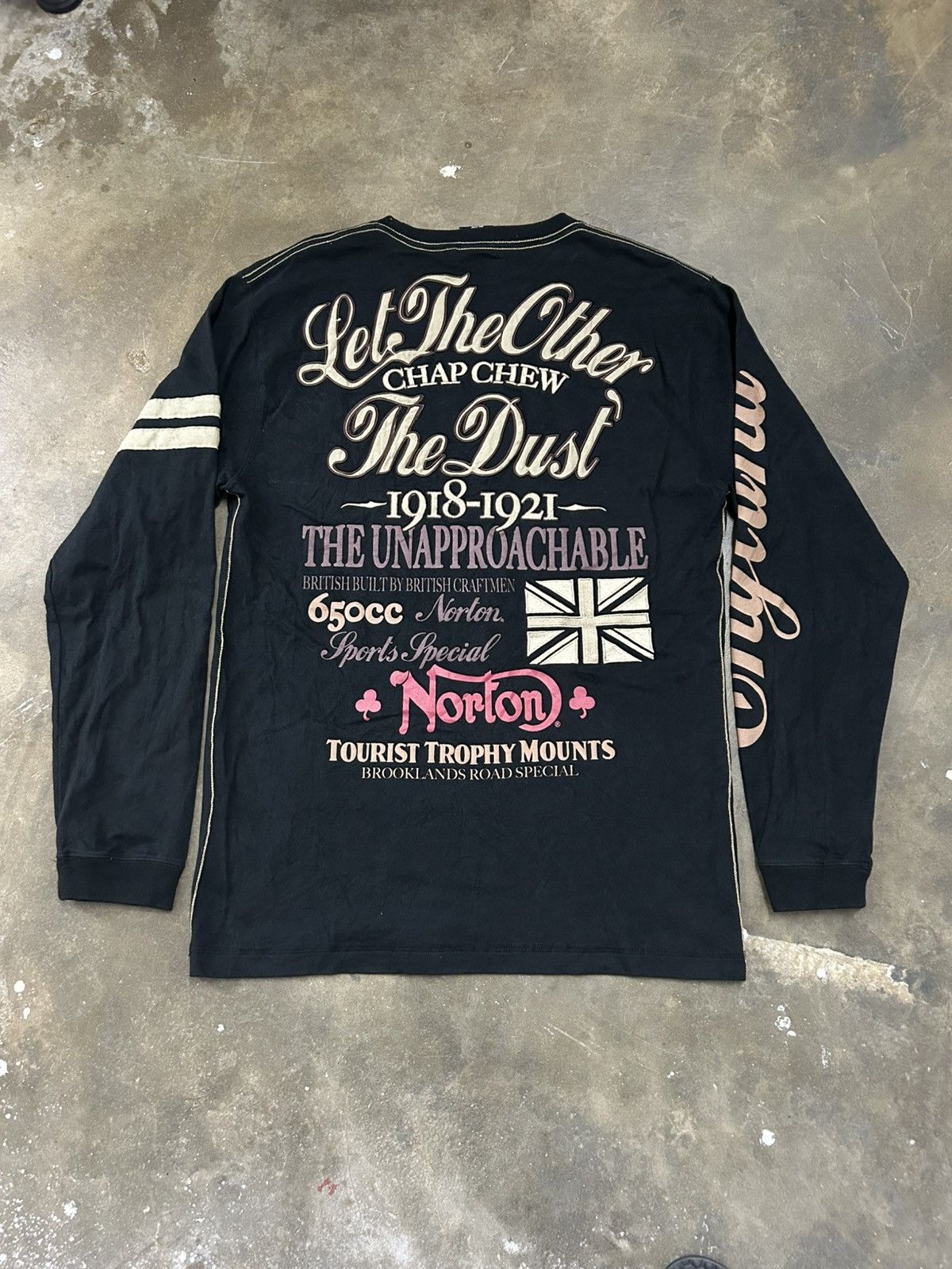 Japanese Brand Norton Motorcycle Custom Racing British 650cc Long Sleeve Size US M / EU 48-50 / 2 - 2 Thumbnail