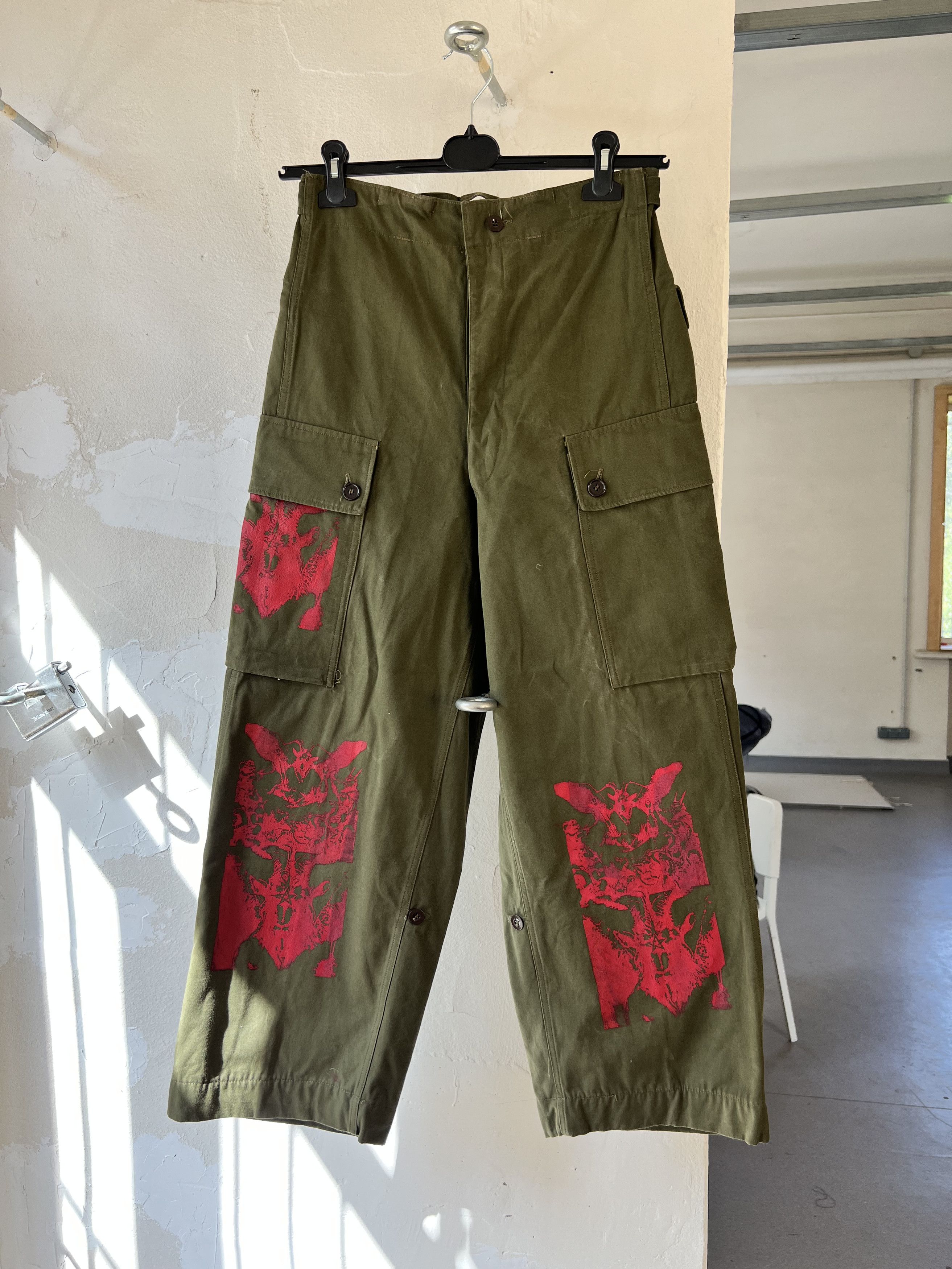 Unsound Rags 1956 Vintage Heavy Cotton SeyNaeve MVO USA Cargo Pant Size US 30 / EU 46 - 1 Thumbnail