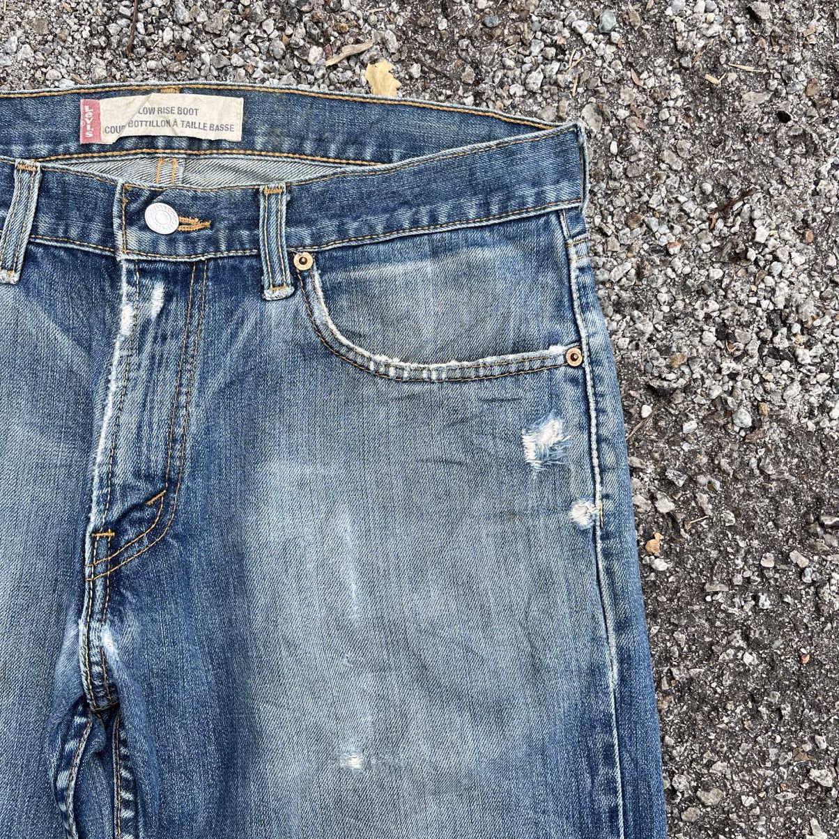 Levi's Vintage Levis 527 Flare Bootcut Bell Bottom Jeans Distressed Size US 32 / EU 48 - 4 Thumbnail