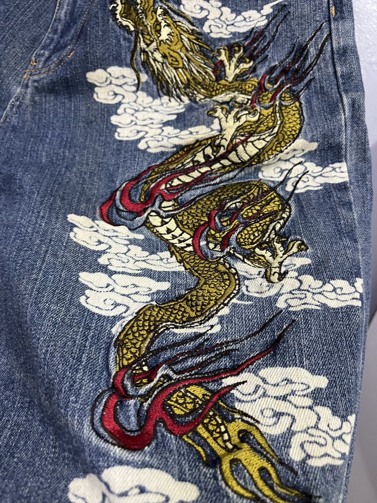 Japanese Brand SHORT PANTS SUKAJAN DRAGON Size US 36 / EU 52 - 4 Thumbnail