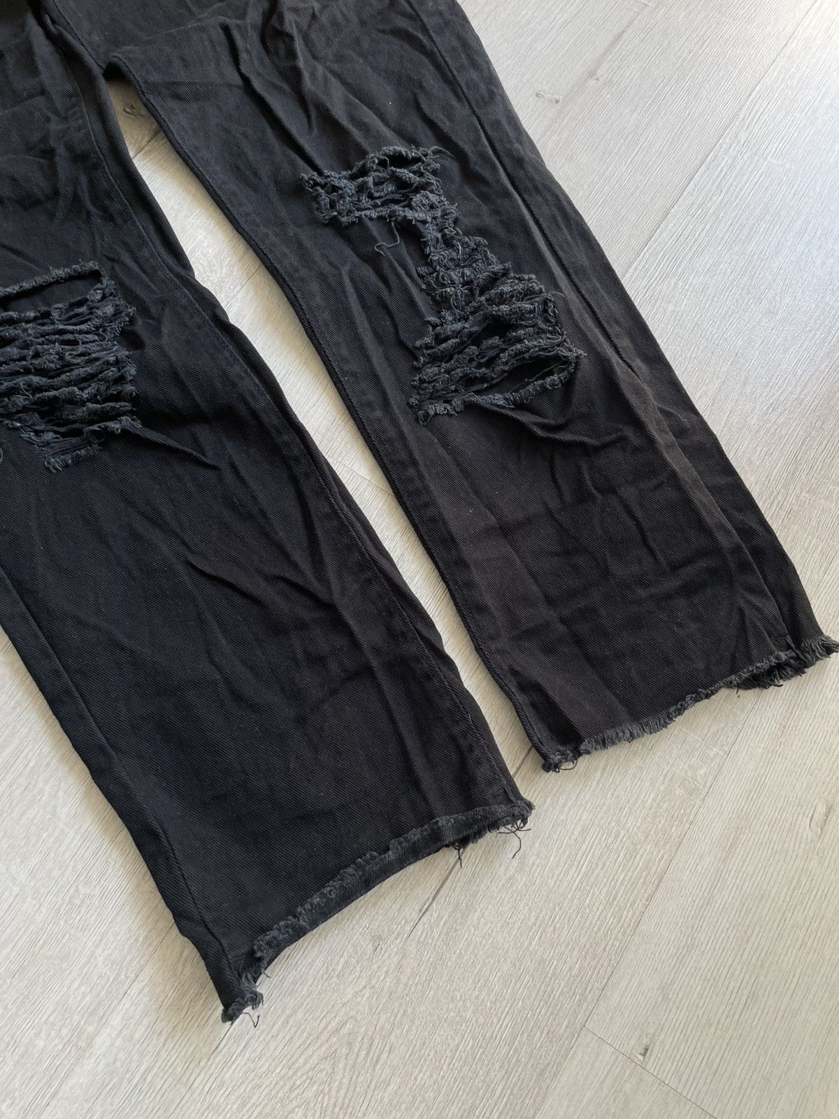 Designer × Vintage Distressed Skinny Jeans With Belief Big Logo Amiri Style Size US 32 / EU 48 - 5 Thumbnail