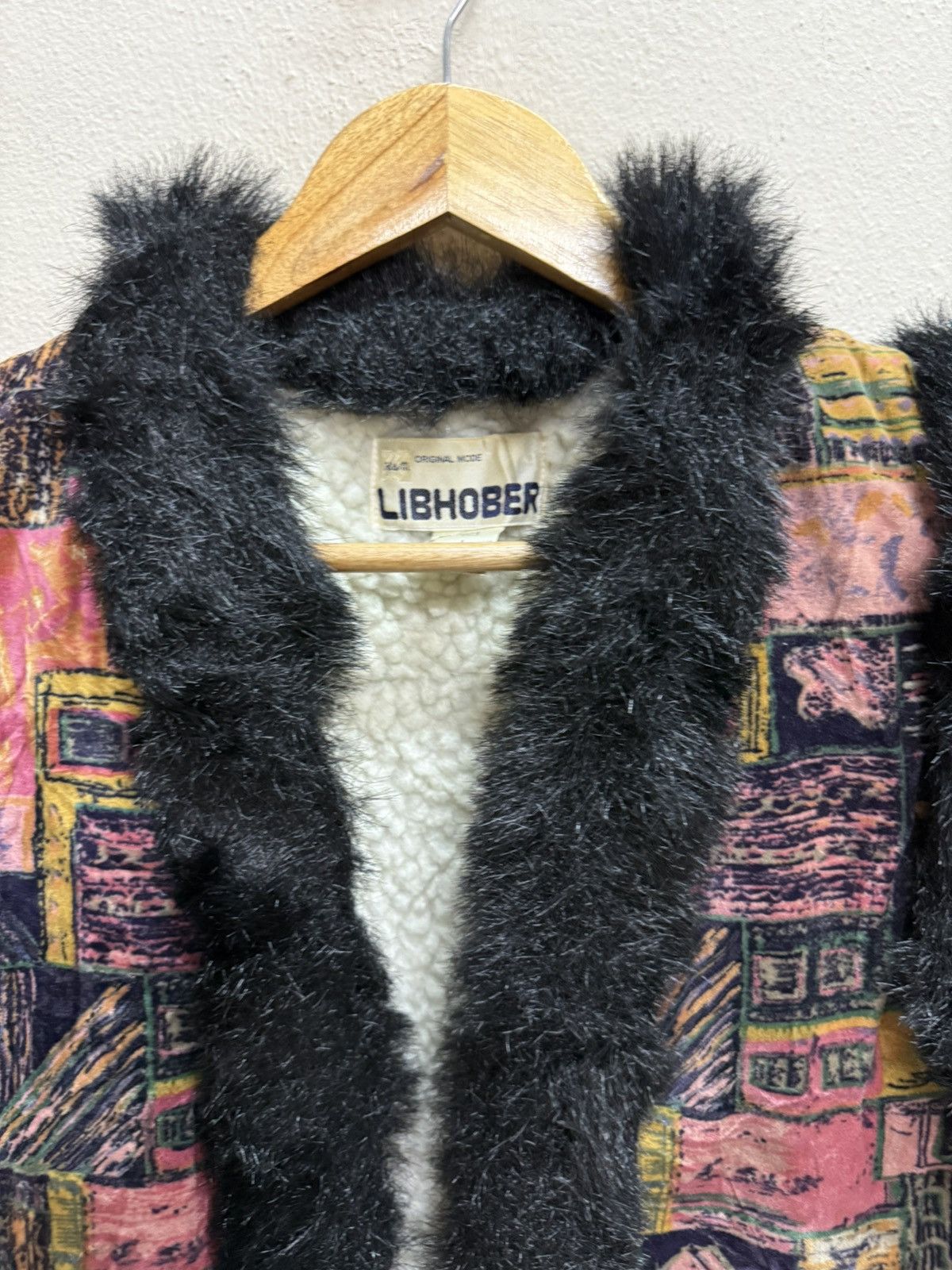 Japanese Brand × Vintage Libhober Floral Mohair Trimming Fur Vests Size US S / EU 44-46 / 1 - 13 Thumbnail