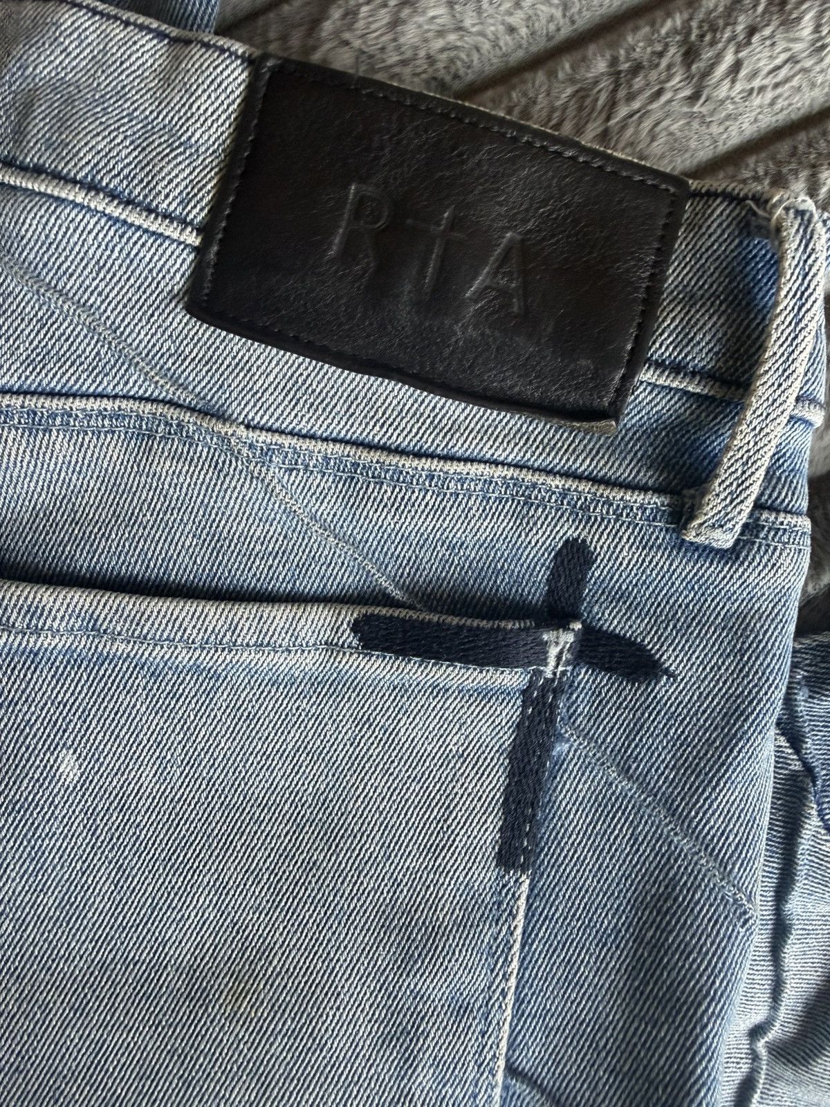 Rta RTA Denis Jeans (Diagonal Blue Spill) Size US 30 / EU 46 - 8 Thumbnail