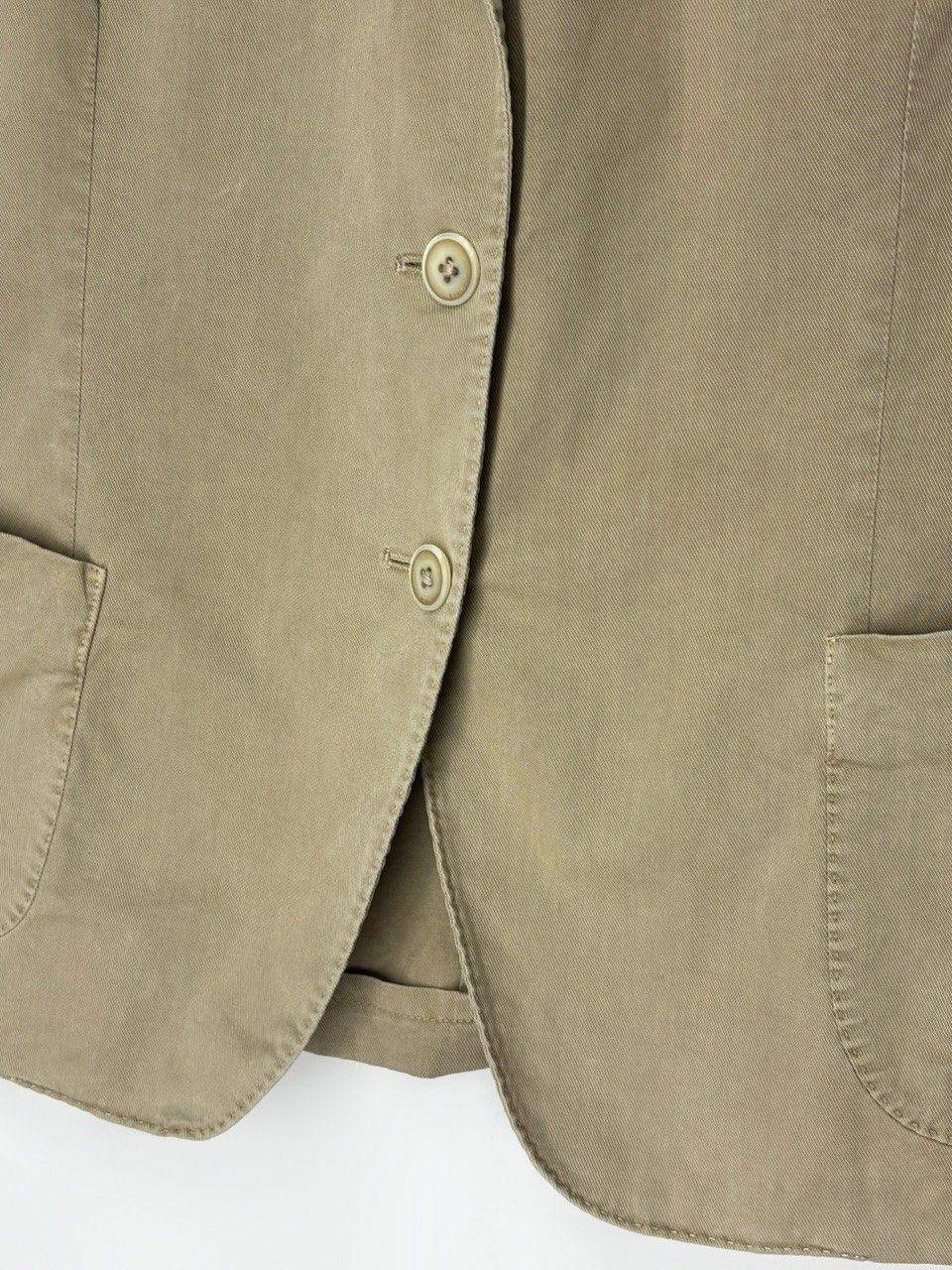 Boglioli Boglioli Washed Beige Blazer Jacket Size 46S - 4 Thumbnail
