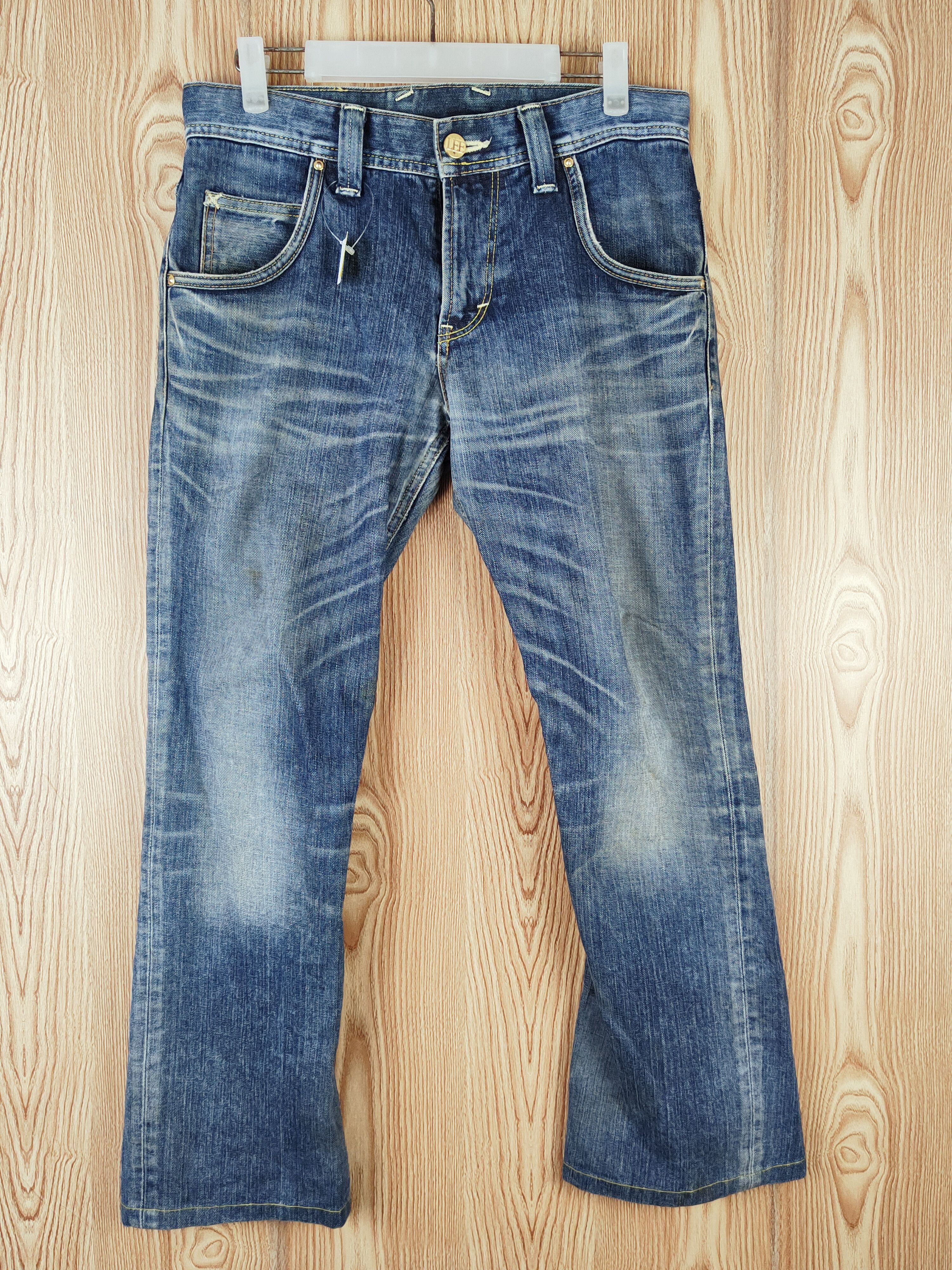 Japanese Brand Lee Blue Distressed Ripped Jeans #S2689 Size US 31 - 1 Thumbnail