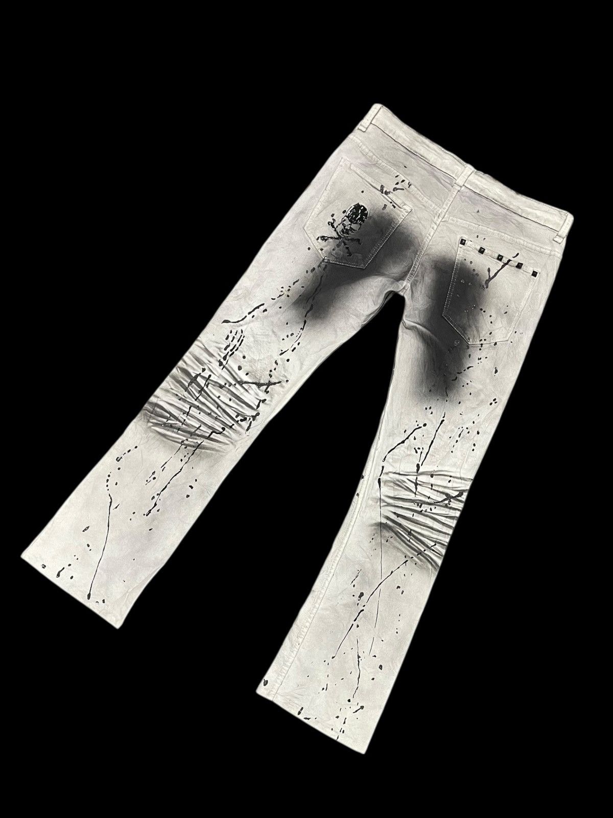 If Six Was Nine Flare K.U.I Punk Gothic Jeans Size US 34 / EU 50 - 11 Thumbnail