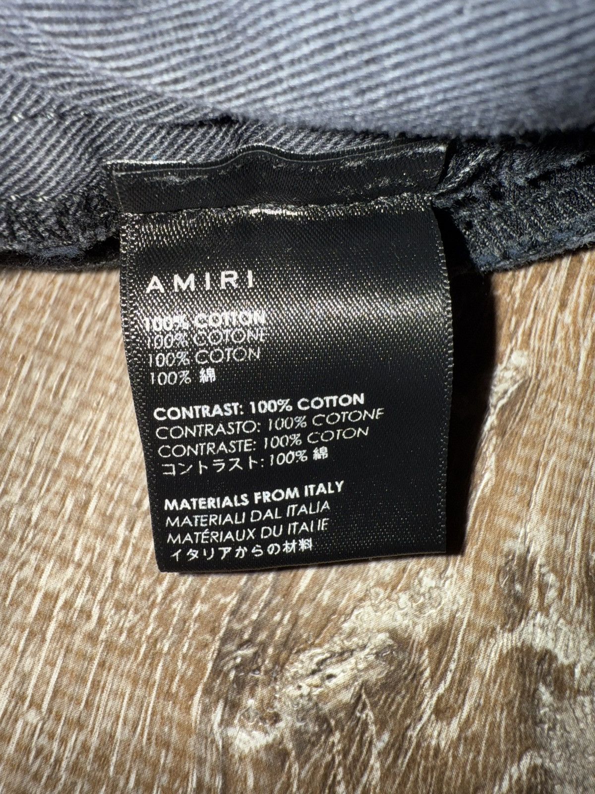 Amiri Amiri Black Distressed zipper Denim Shorts Size US 31 - 7 Thumbnail