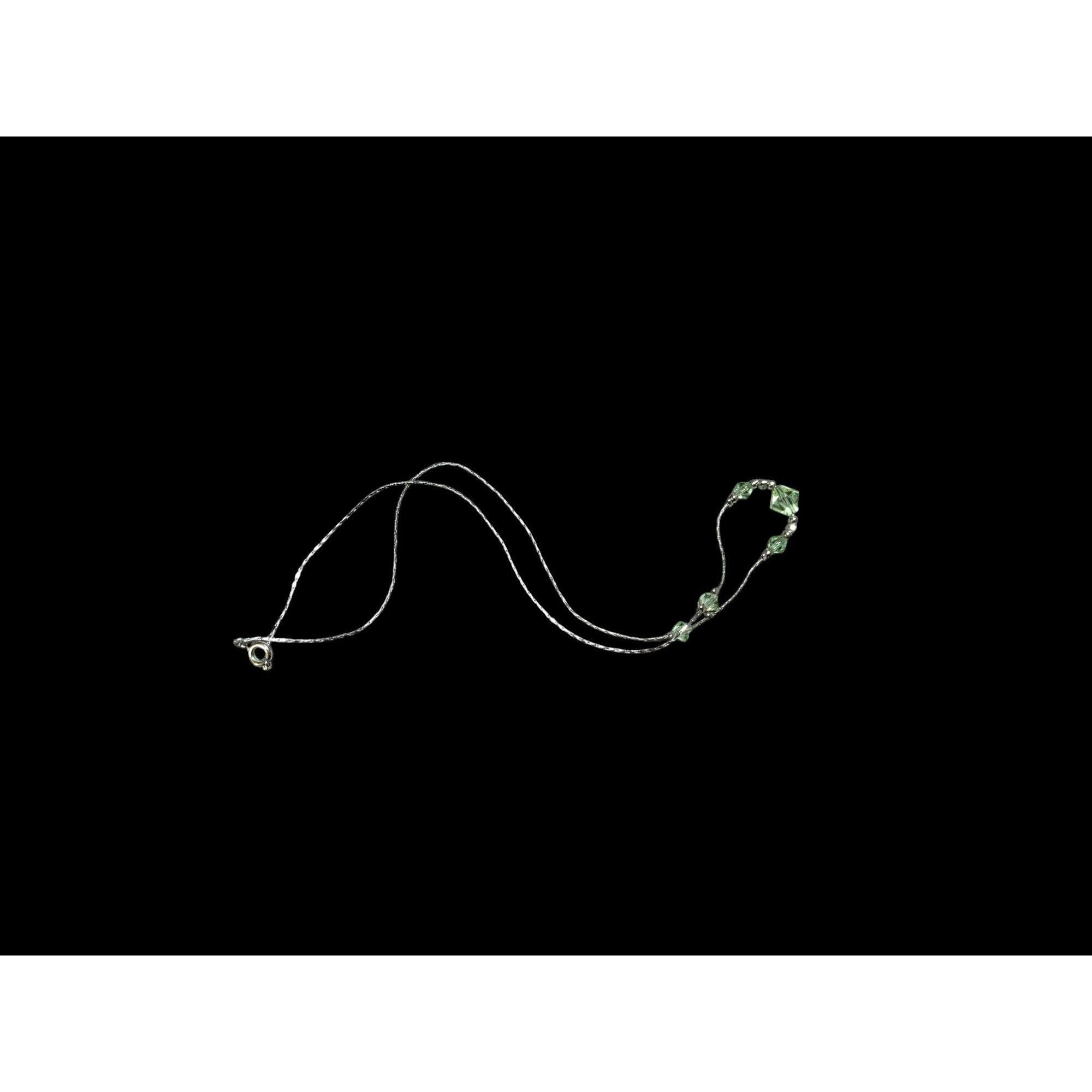 Other Minimalist Green And Silver Beaded Necklace Size ONE SIZE - 6 Thumbnail