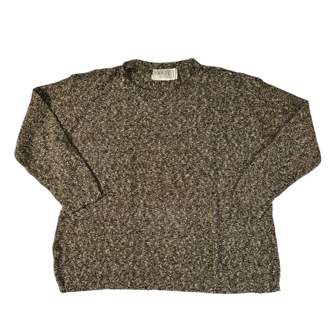 Other Vintage Knit Street Mottled Brown Sweater Loose Fit Large Size L / US 10 / IT 46 - 1 Thumbnail