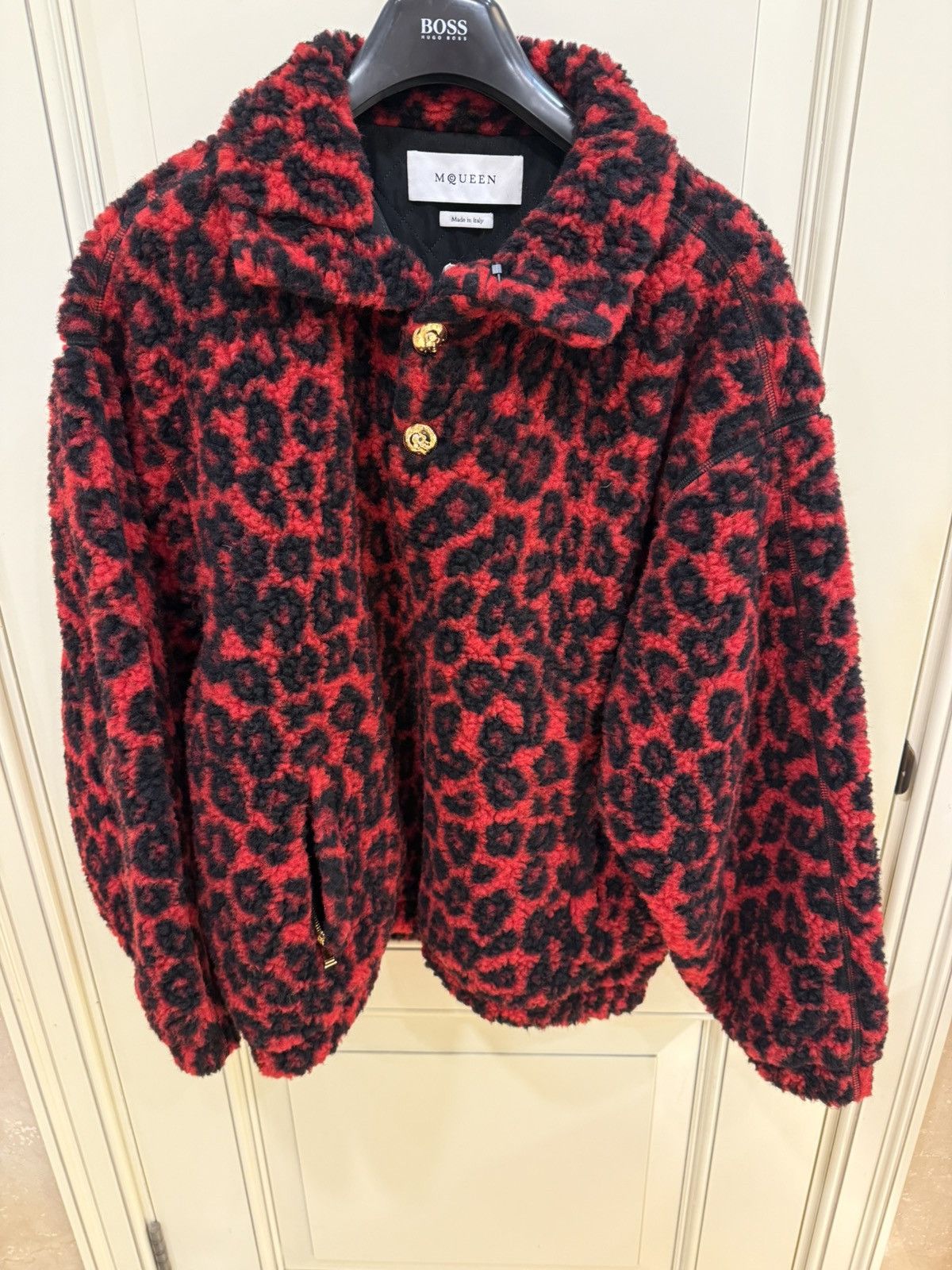 Alexander McQueen Leopard print fleece sweatshirt size M Size US M / EU 48-50 / 2 - 3 Thumbnail