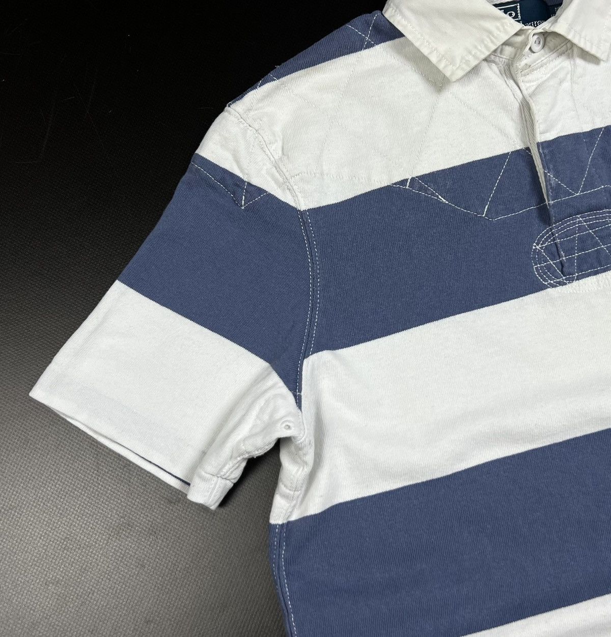 Polo Ralph Lauren × Rugby Ralph Lauren × Vintage Vintage Polo Ralph Lauren Striped Rugby Shirt Size M Size US S / EU 44-46 / 1 - 7 Thumbnail