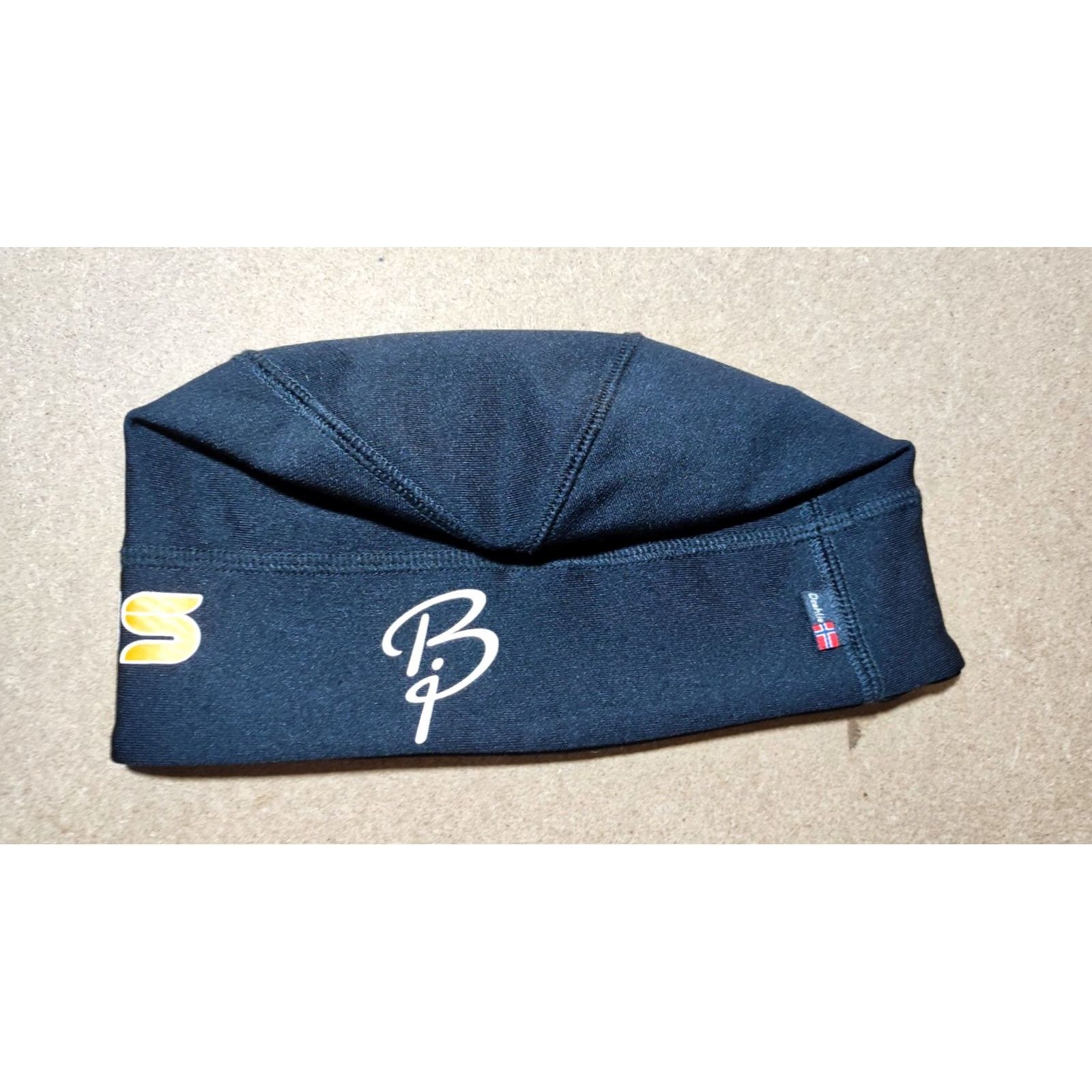 Vintage Bjorn Daehlie Black Hat Ski Cap One Size Winter Cross Country Biathlon Thermal Beanie Mens Womens Unisex Adults Outdoor Ski Halloween Size ONE SIZE - 6 Thumbnail
