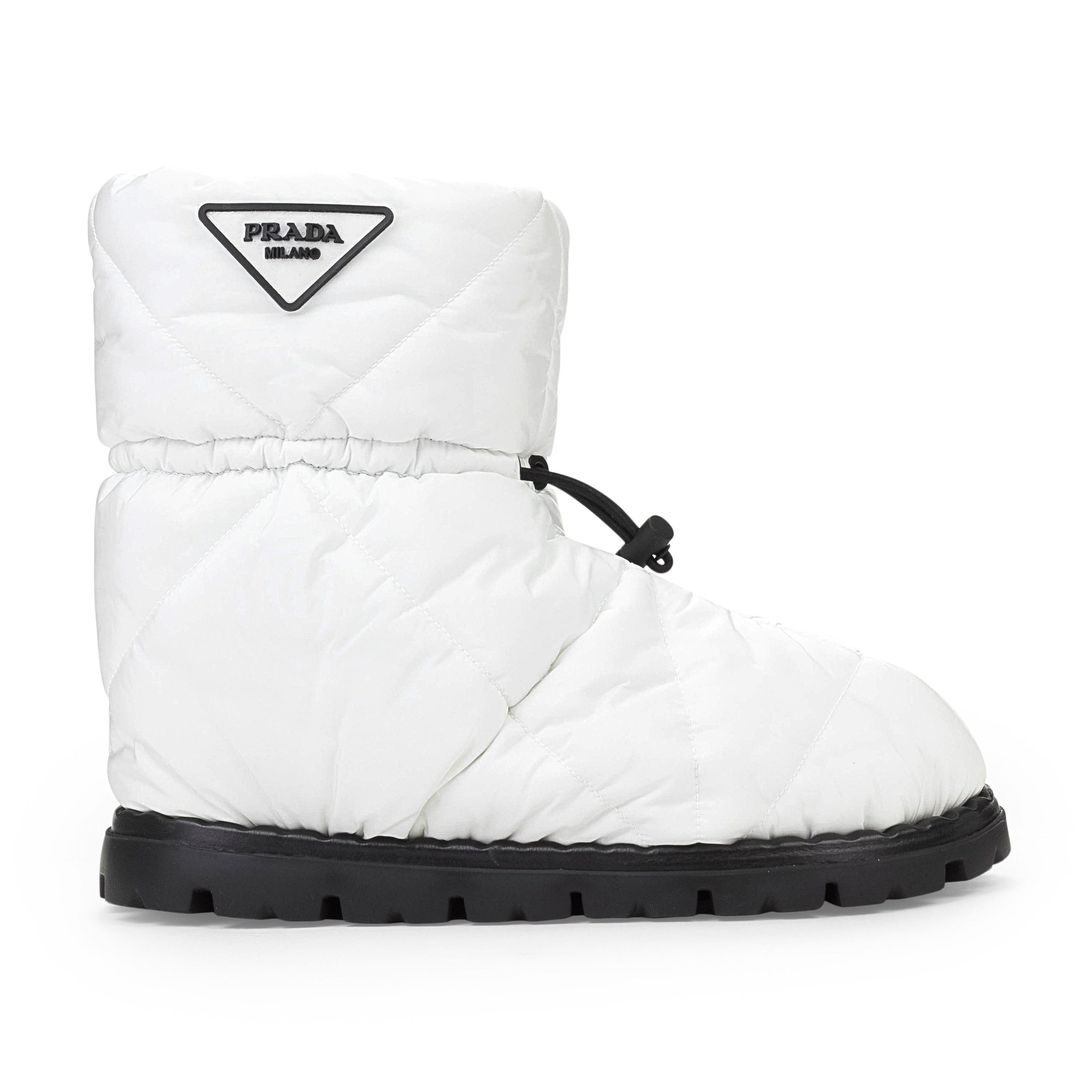 Prada LOGO SNOW BOOTS WHITE WINTER BOOTS SIZE 38 Size US 5 / EU 37 - 1 Thumbnail