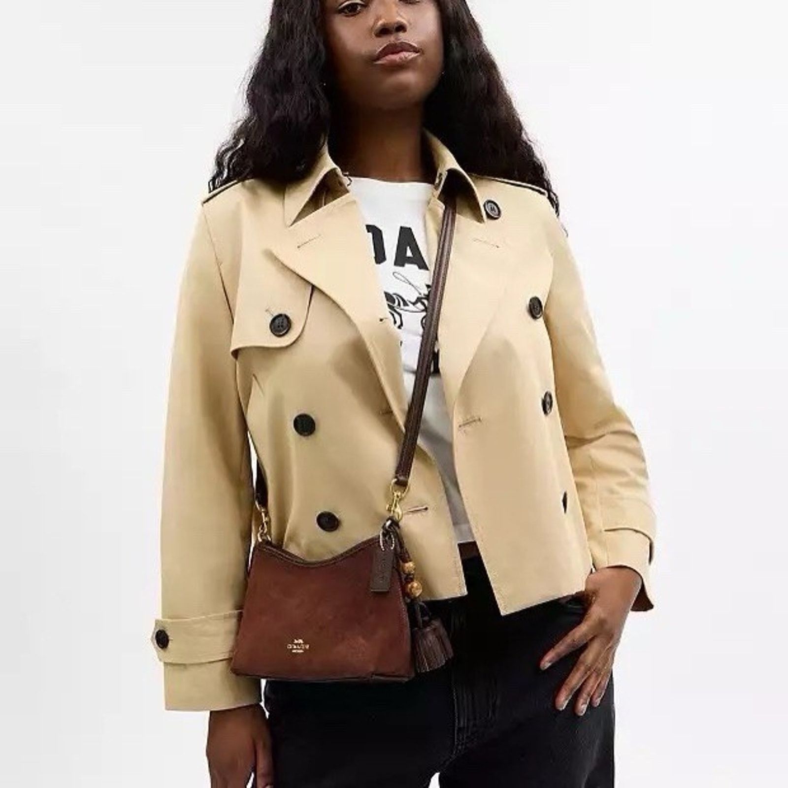Coach NWT Coach Laurel Small Bag CCF14 Suede Vintage Brown/Maple Size ONE SIZE - 9 Thumbnail