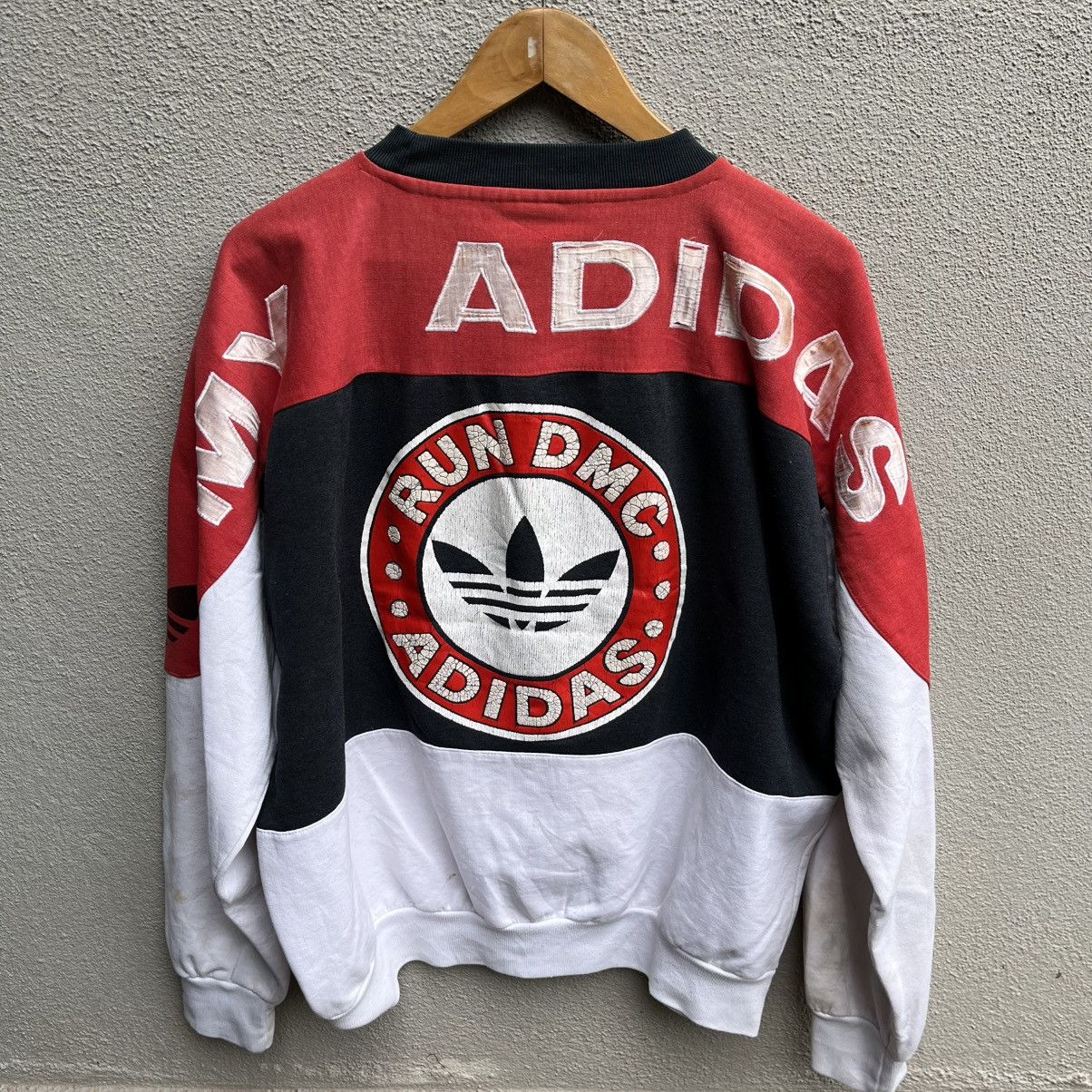 Adidas × RUN DMC Vintage rare 90s Adidas RUN DMC rap tee crewneck Size US XL / EU 56 / 4 - 3 Thumbnail