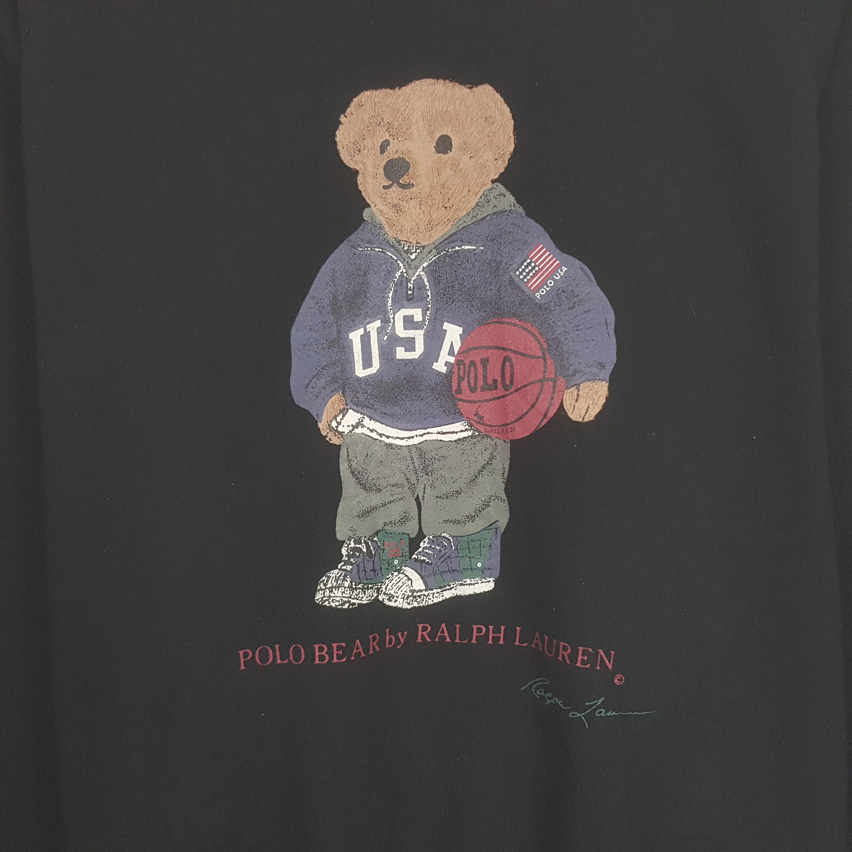 Polo Ralph Lauren × Vintage Vintage Polo Bear By Ralph Lauren Sweatshirt Size US L / EU 52-54 / 3 - 2 Thumbnail