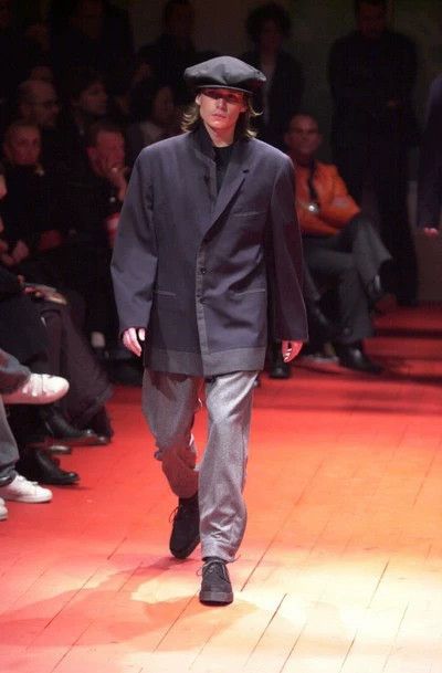 Yohji Yamamoto Yohji Yamamoto size 3 01 aw mafia cashmere paneled suit 250 Size 38R - 4 Thumbnail
