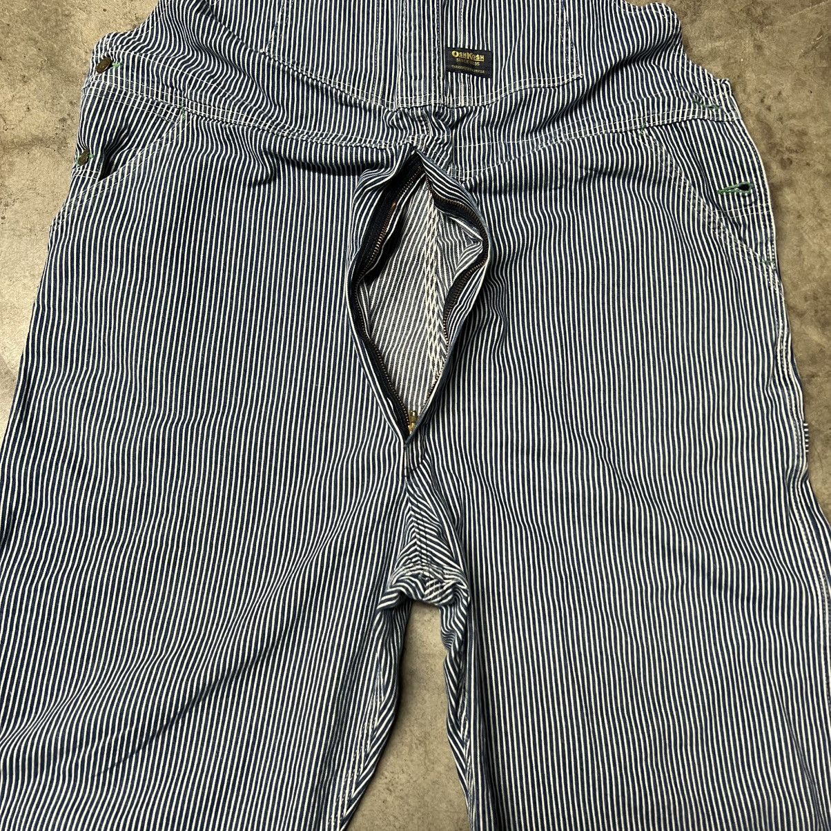 Oshkosh × Vintage Vintage 60’s OshKosh Bgosh Vestbak Hickory Stripe Overalls Size US 44 / EU 60 - 6 Thumbnail