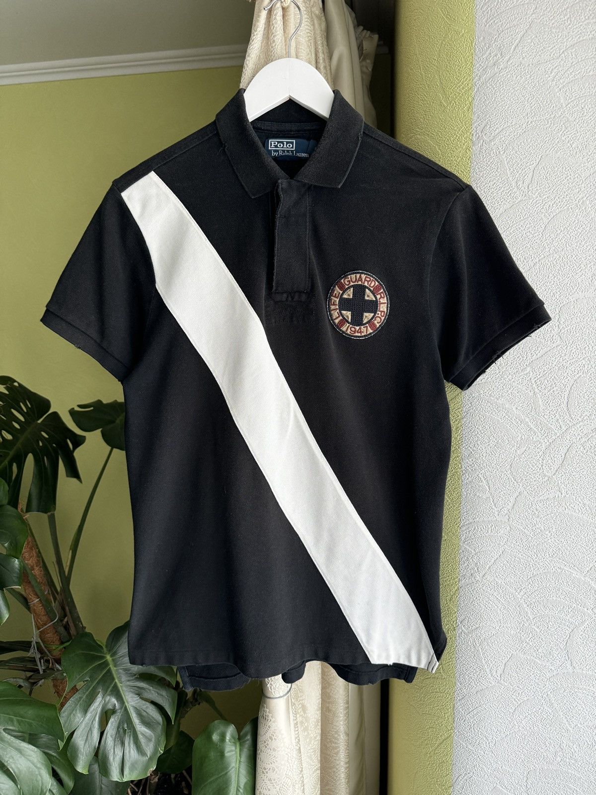 Polo Ralph Lauren Vintage 90s Polo Ralph Lauren Life Guard Shirt Distressed Size US M / EU 48-50 / 2 - 2 Thumbnail