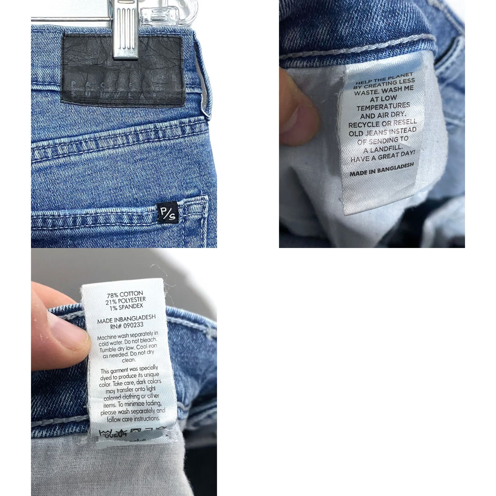 Pacsun PacSun Slim Fit Denim Jeans Mens 31x32 Distressed Ripped Medium Wash 5-Pocket Cotton Stretch Casual Jeans Men Size US 31 - 8 Thumbnail