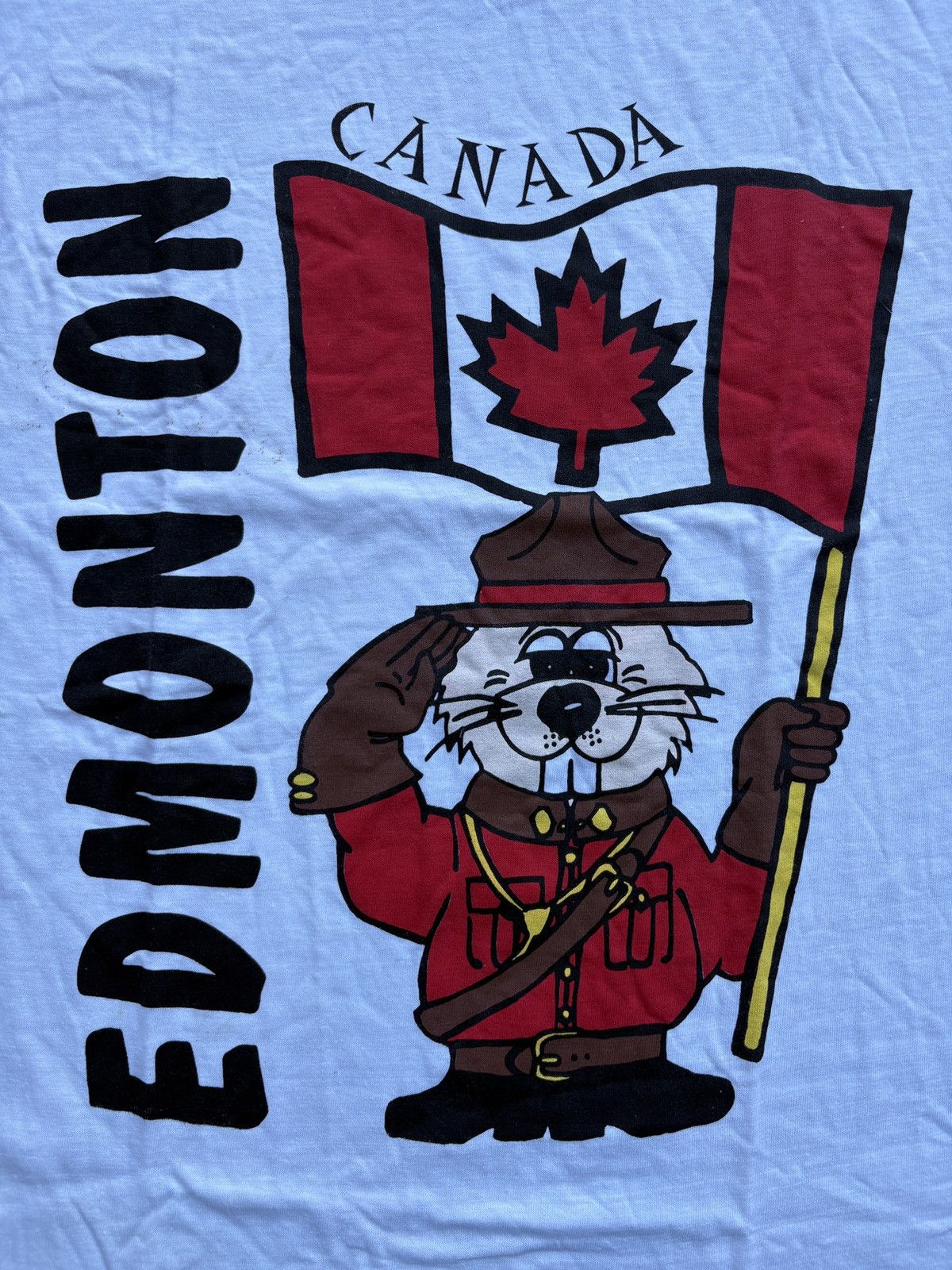 Roots Vintage 1980s “Edmonton, Canada” Beaver T-Shirt Size XL Size US L / EU 52-54 / 3 - 4 Thumbnail