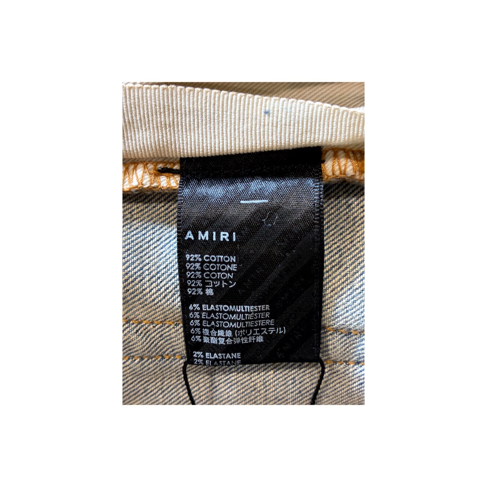 Amiri Amiri Paint Drip Light Wash Jeans Size US 33 - 6 Thumbnail