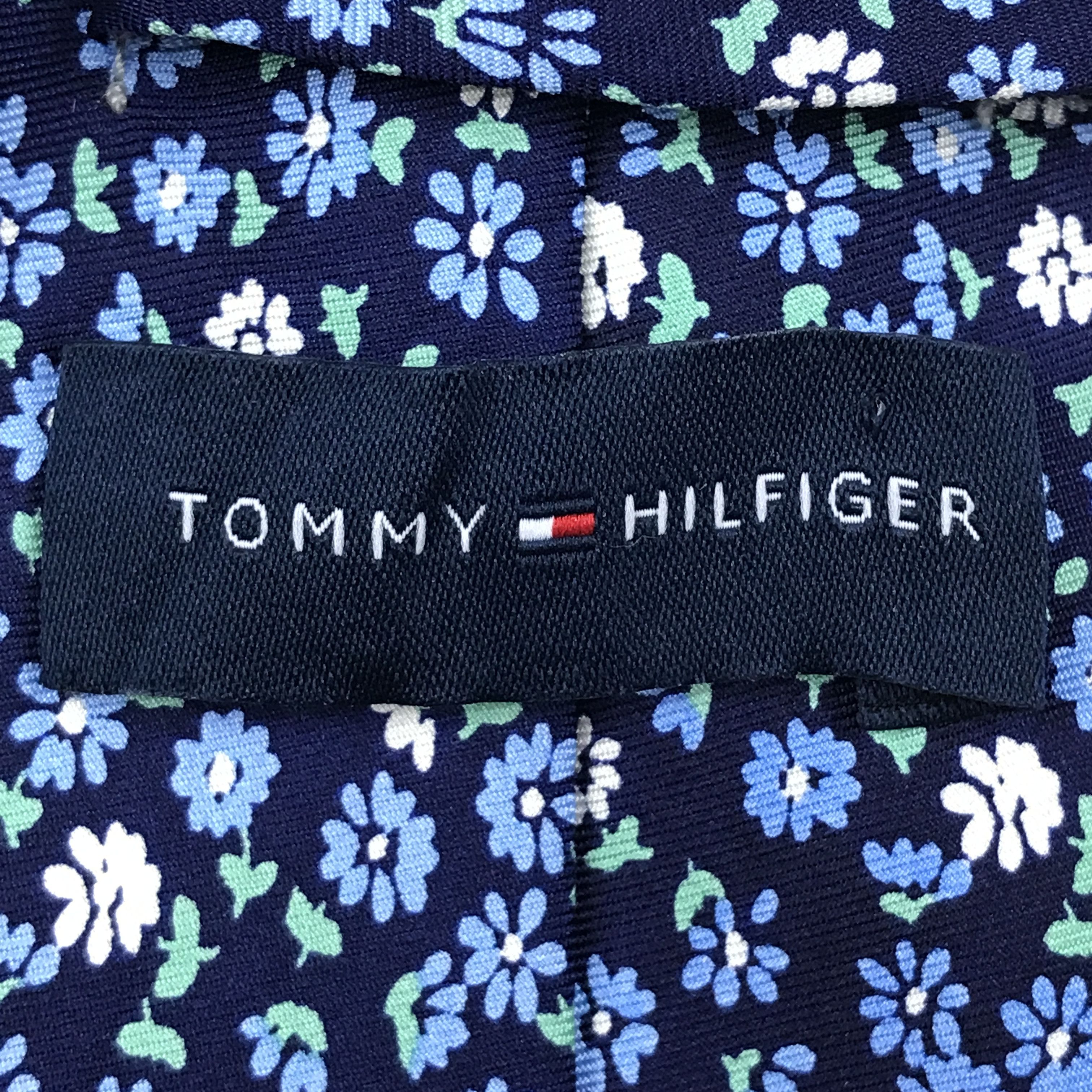 Designer × Tommy Hilfiger × Vintage Vintage Tommy Hilfiger Silk Necktie Size ONE SIZE - 8 Thumbnail