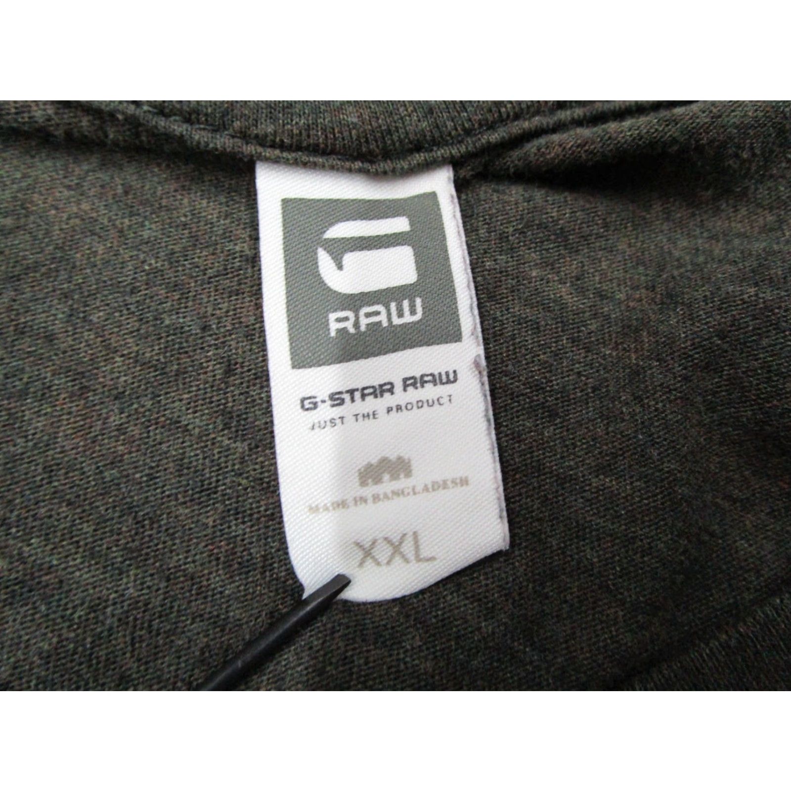 G-Star G Star Shirt Mens 2XL Green Base HTR Short Sleeve Crew Neck Tee Work Beach Size US XXL / EU 58 / 5 - 3 Thumbnail