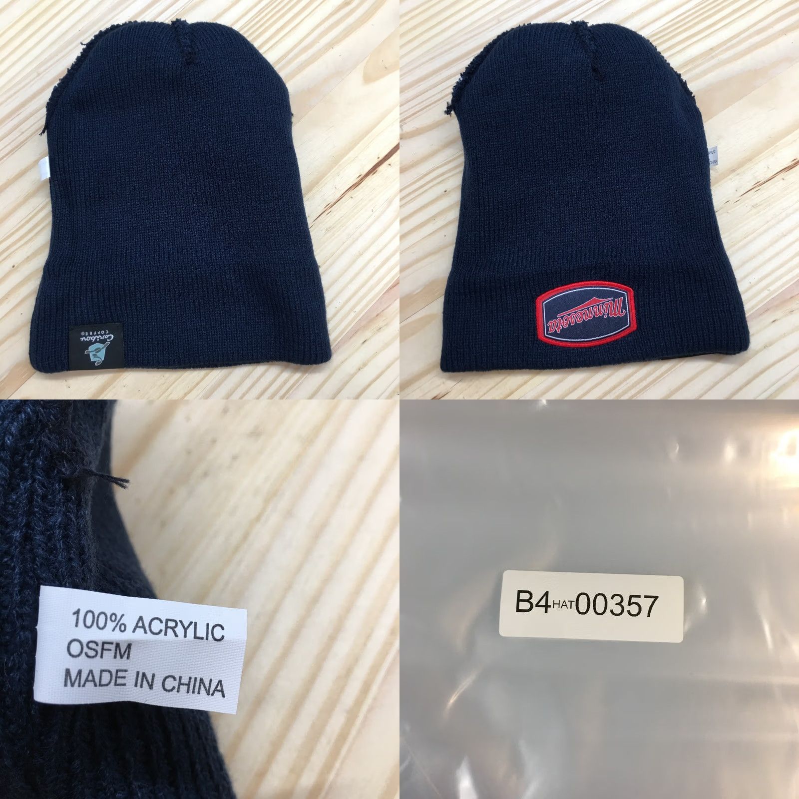 Twins Minnesota Twins Blue Knitted Acrylic Pompom Cuffed Beanie Hat Unisex OSFA Winter Size ONE SIZE - 8 Thumbnail