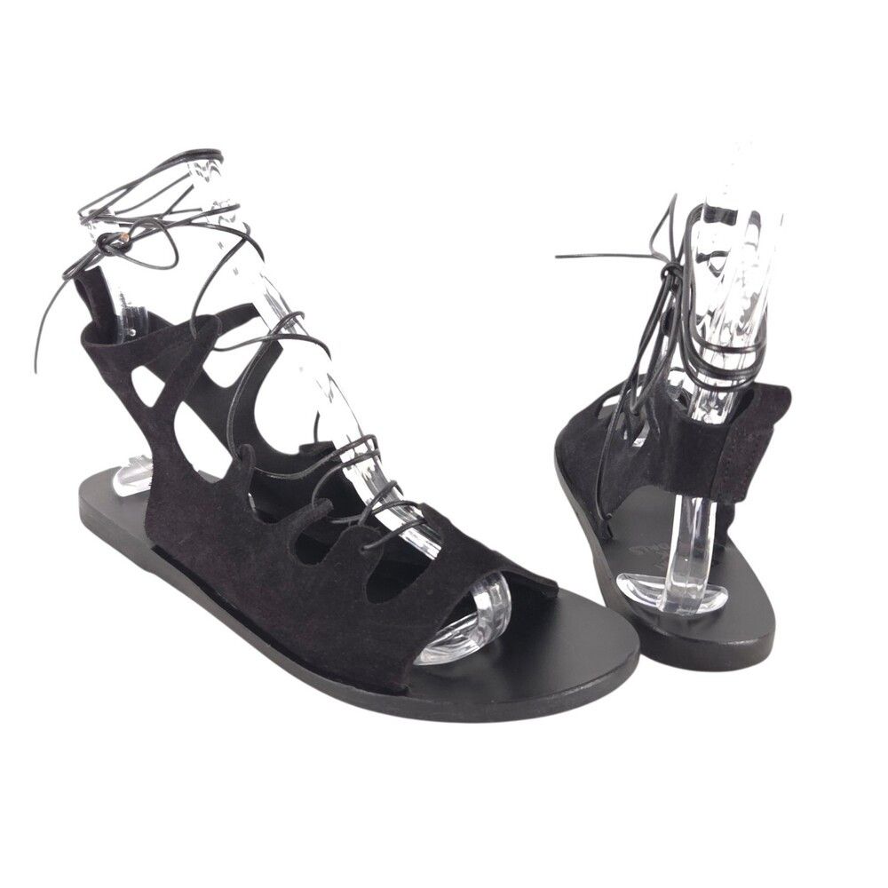 Ancient Greek Sandals Ancient Greek Sandals Suede Lace Up Sandals US 9 EU 39 Wome Size US 9 / IT 39 - 2 Thumbnail