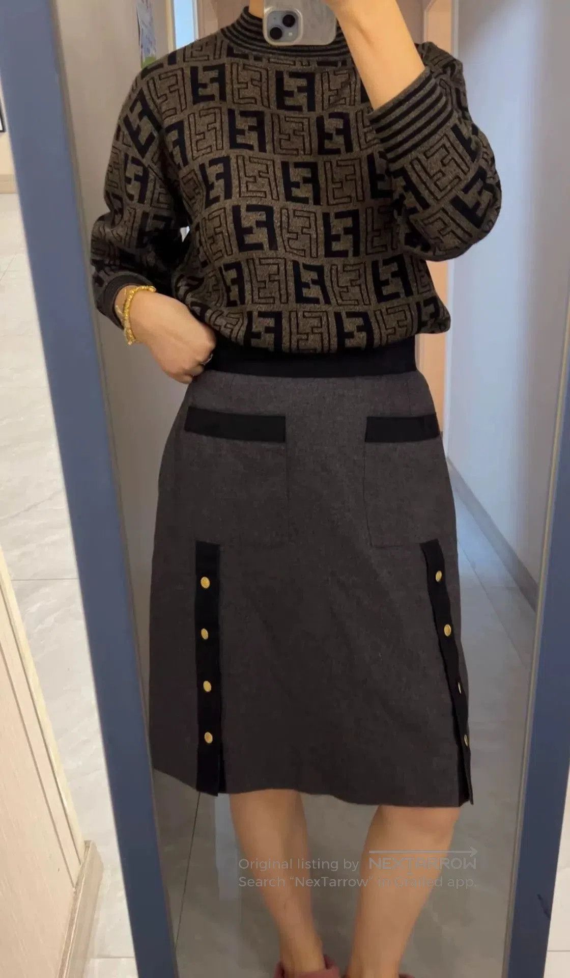 Chanel Chanel Wool Skirt Vintage Size 40. Size 39" - 7 Thumbnail