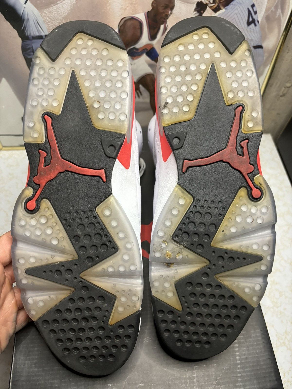 Jordan Brand Air Jordan 6 Retro white infrared Size US 13 / EU 46 - 5 Thumbnail