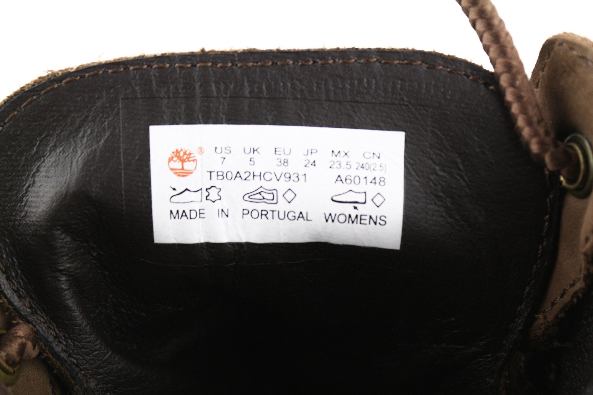 Timberland TB0A2HCV931 UK5 Brown Leather 79890 Size US 5.5 / IT 35.5 - 10 Thumbnail