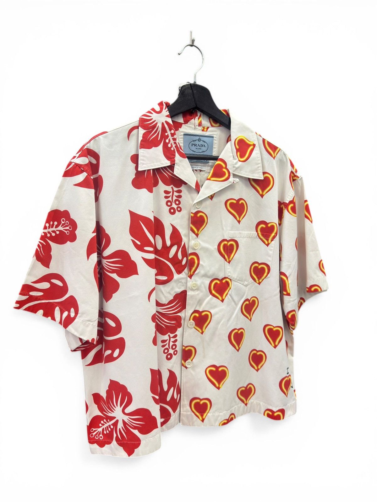 Prada Prada White Heart Double Match Button Up Size US XL / EU 56 / 4 - 2 Thumbnail