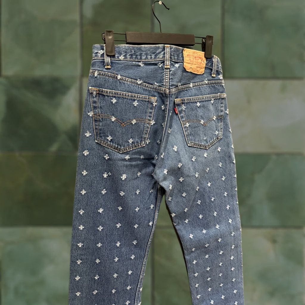 Levi's VINTAGE Levi's 501 Button Fly Perforated Denim Jeans Shirt? Size US 32 / EU 48 - 1 Thumbnail