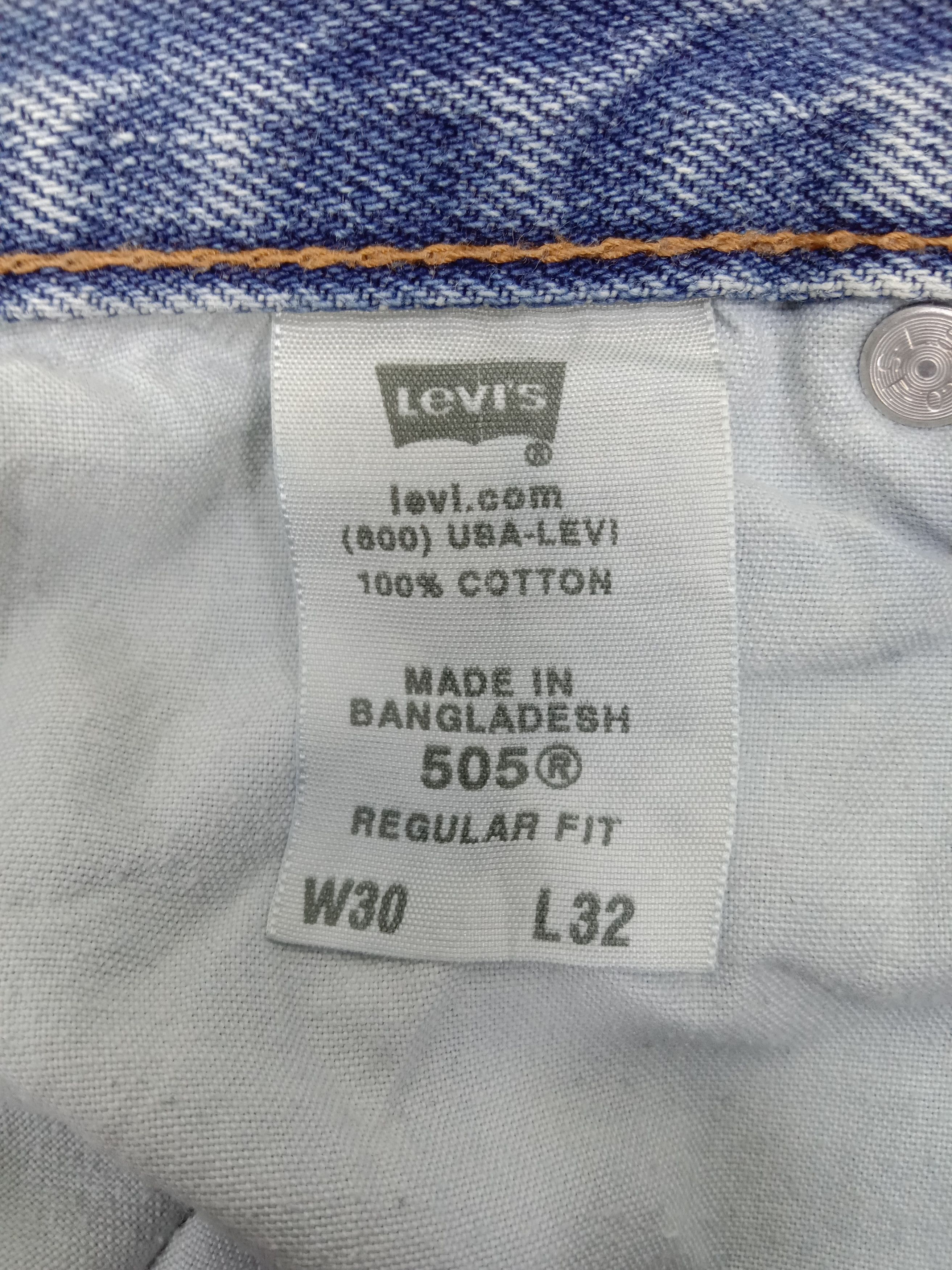 Levi's Vintage Levi's 505 Jeans Regular Fit Dirty Wash Denim Size 30" / US 8 / IT 44 - 12 Thumbnail