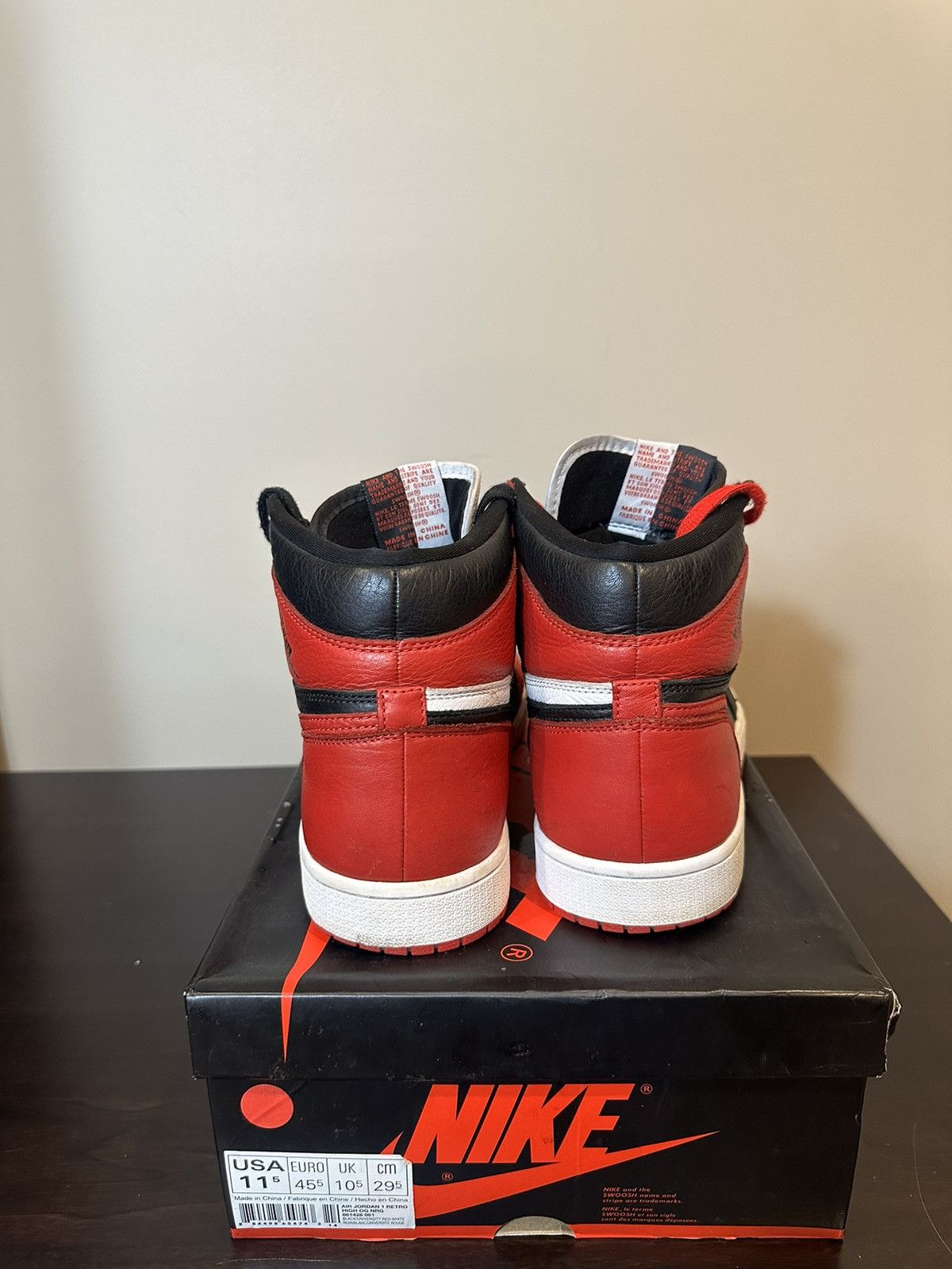 Jordan Brand × Nike Jordan 1 Retro High Homage To Home US Sz 11.5 Size US 11.5 / EU 44-45 - 3 Thumbnail
