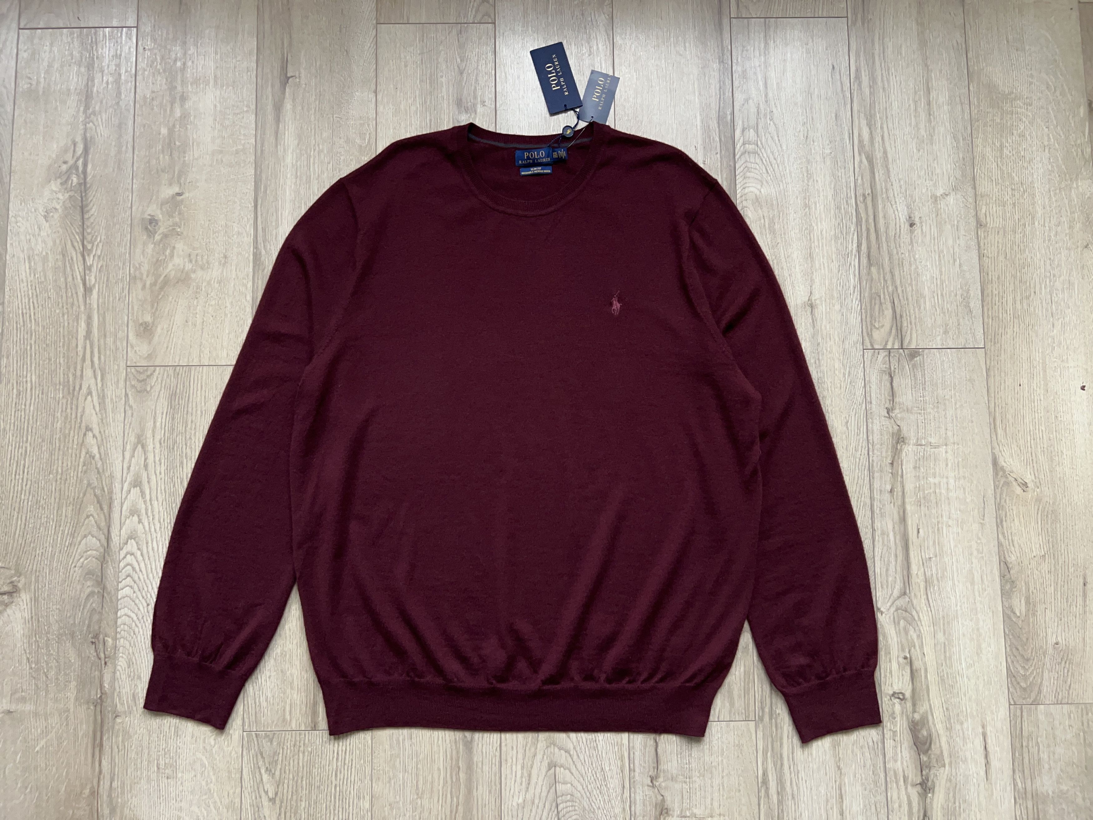 NWT Mens Washable Merino Wool Jumper Sweater Long Sleeve