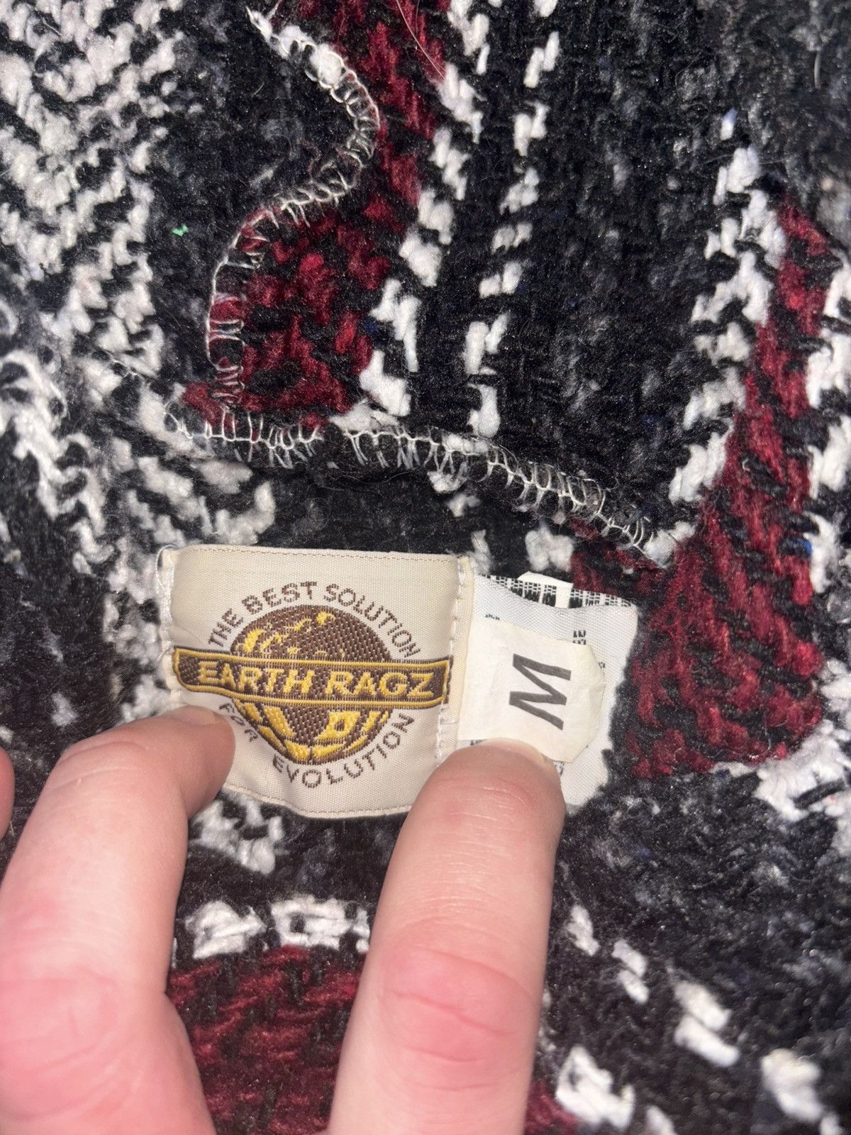 Earth Ragz × Vintage Earth Ragz knit hooded sweater Size US M / EU 48-50 / 2 - 3 Thumbnail