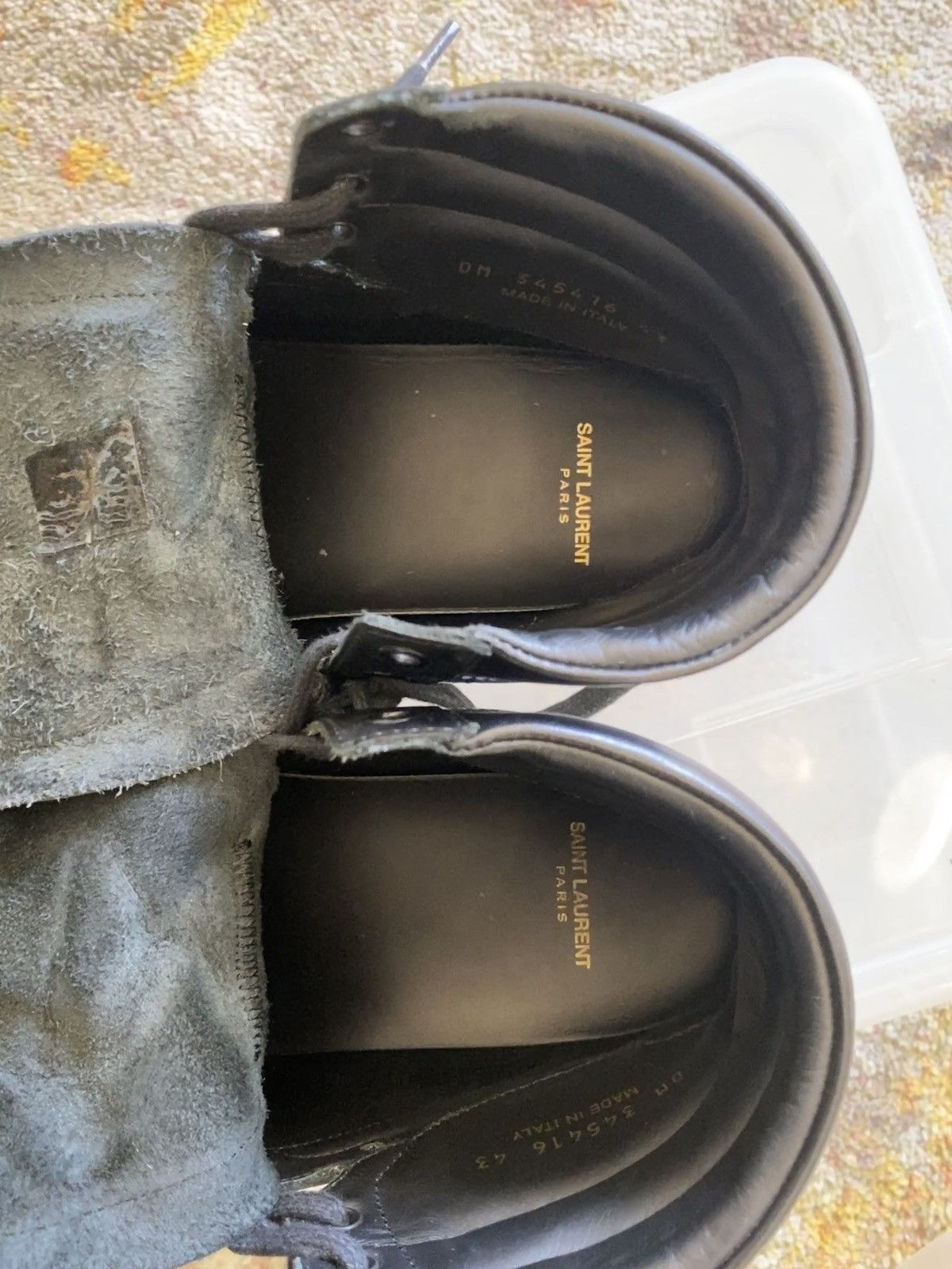Saint Laurent Paris Court Classic Signature Sneaker SL10/H High Top Sneaker Size US 10.5 / EU 43-44 - 7 Thumbnail