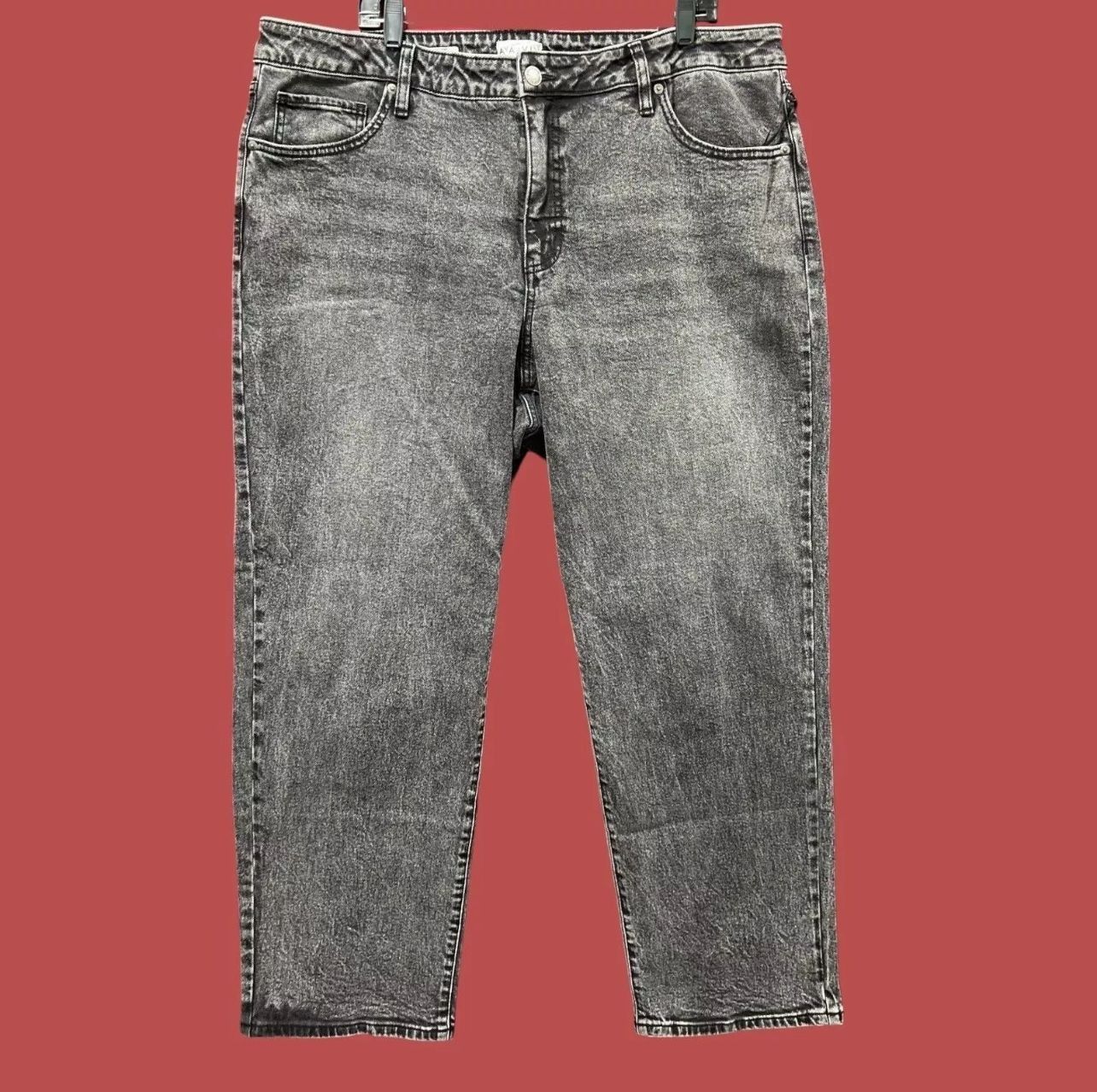Other Ava & Viv - Women's High-Rise Straight Pants - Stretch - Bla Size 42" / US 20 - 3 Thumbnail