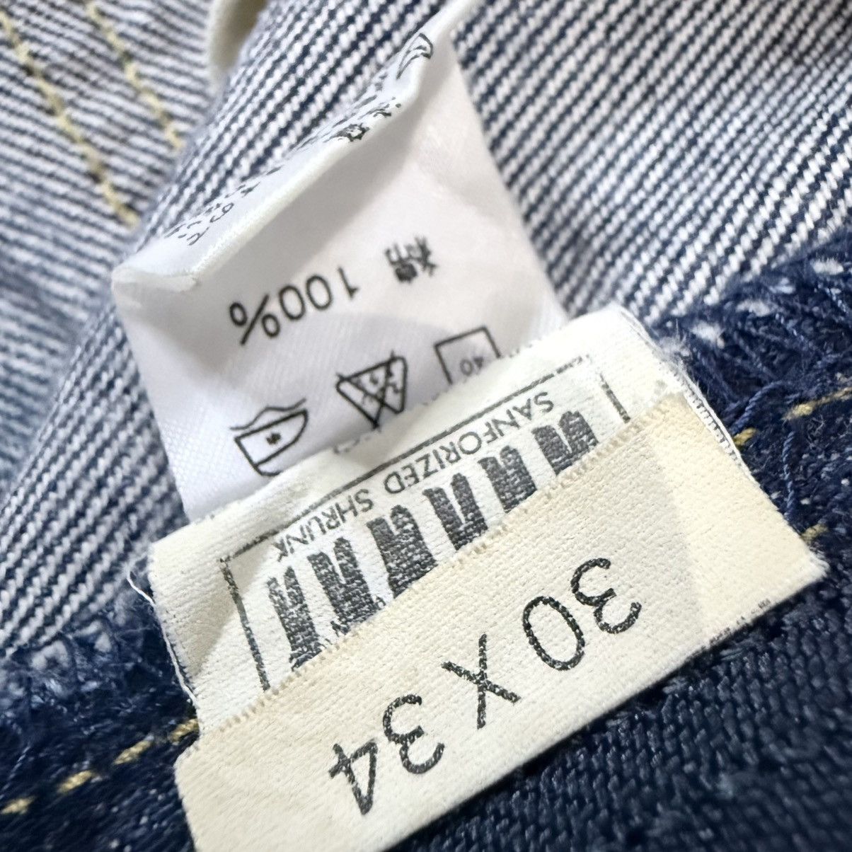 Lee × Number (N)ine Flared Vintage 90s Lee Distressed Faded Japanese Denim Size US 30 / EU 46 - 17 Thumbnail