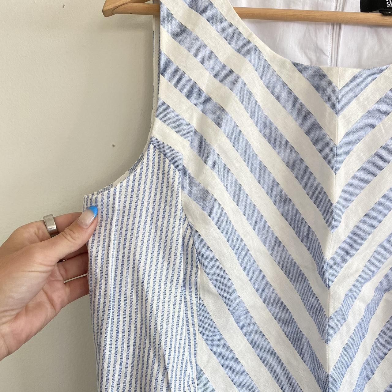 Vintage ANA A NEW APPROACH DRESS BLUE WHITE NAUTICAL PREPPY MEDIUM Size M / US 6-8 / IT 42-44 - 5 Thumbnail
