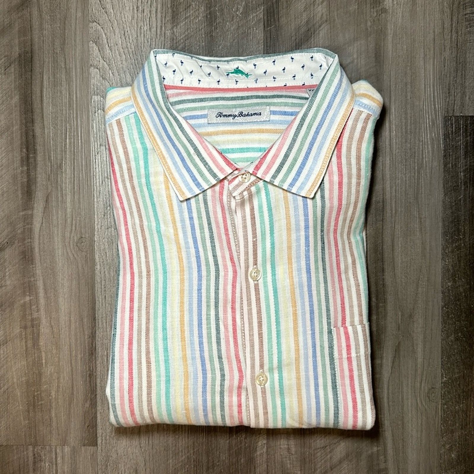 Tommy Bahama Tommy Bahama Linen Blend Long Sleeve Button Down - 2XL Size US XXL / EU 58 / 5 - 1 Thumbnail