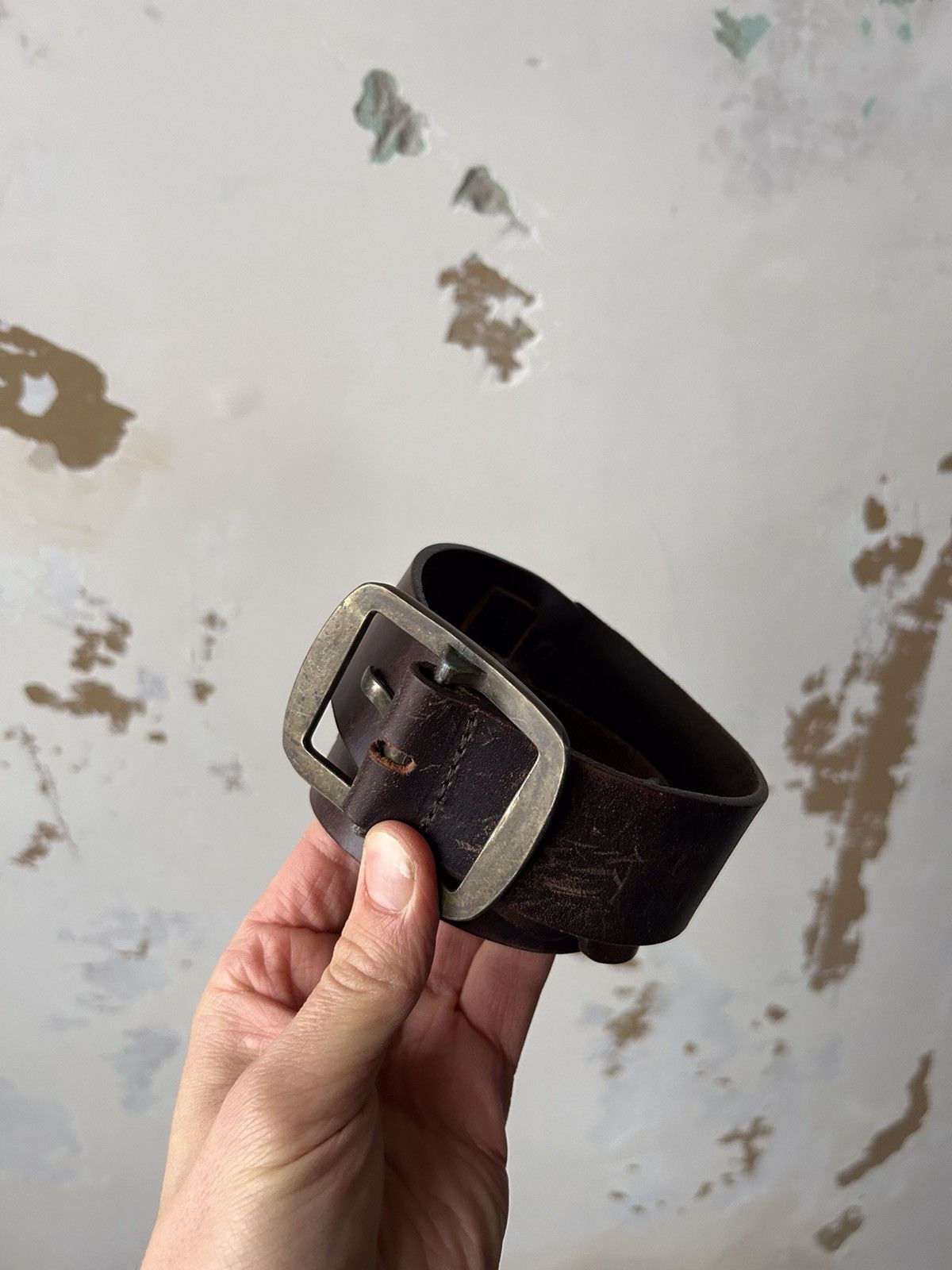Vintage VINTAGE REAL LEATHER BELT Size ONE SIZE - 1 Thumbnail