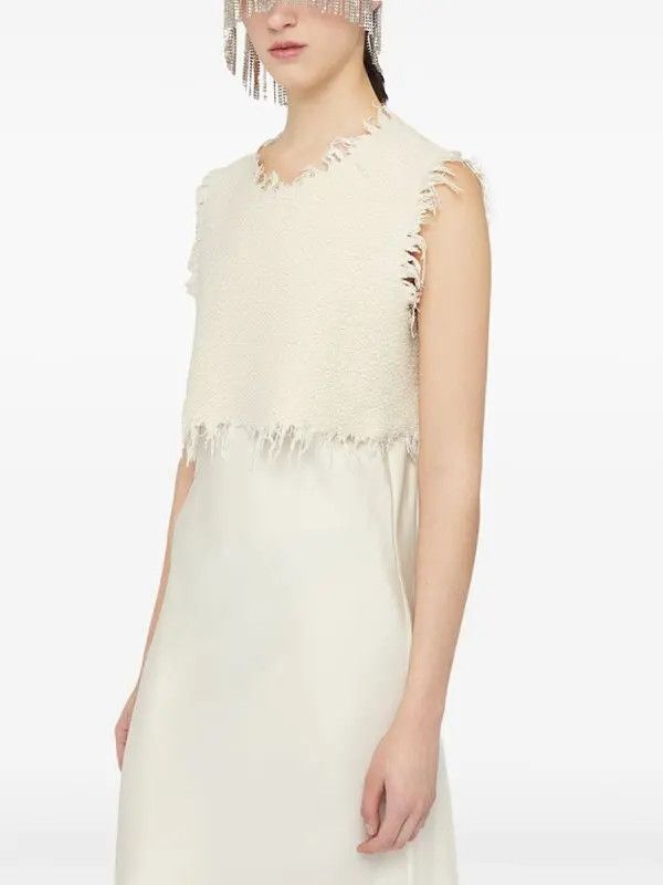Jil Sander o1w1db10825 Maxi Dress in White Size XL / US 12-14 / IT 48-50 - 4 Thumbnail