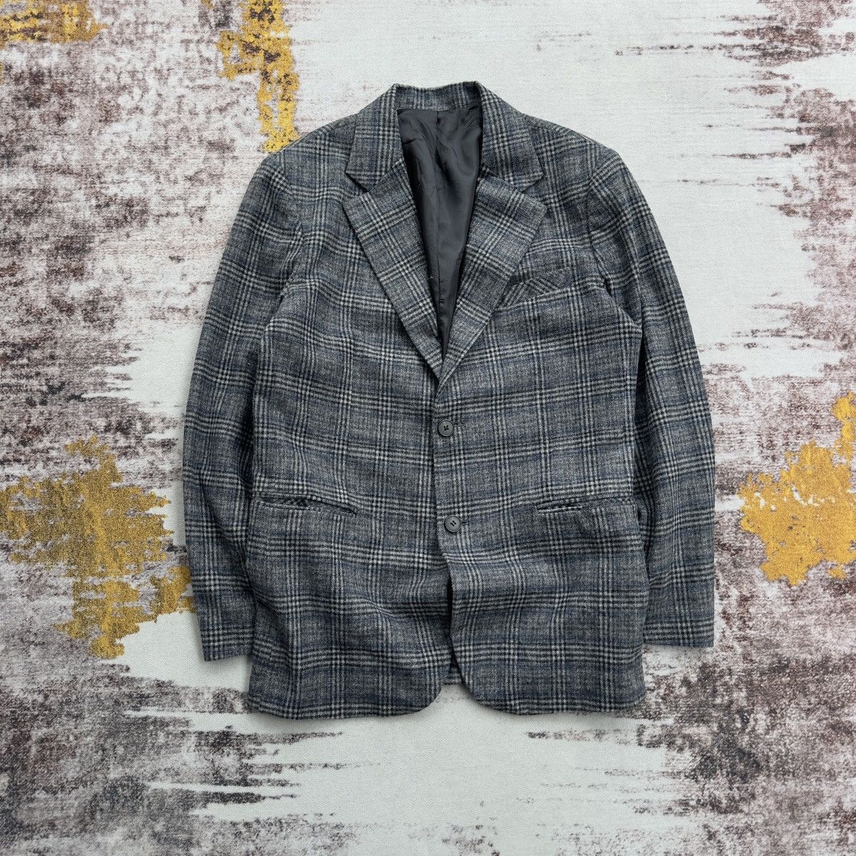 Burberry VINTAGE BURBERRY LONDON CHECK WOOL BLAZER JACKET RARE Size 42R - 1 Thumbnail