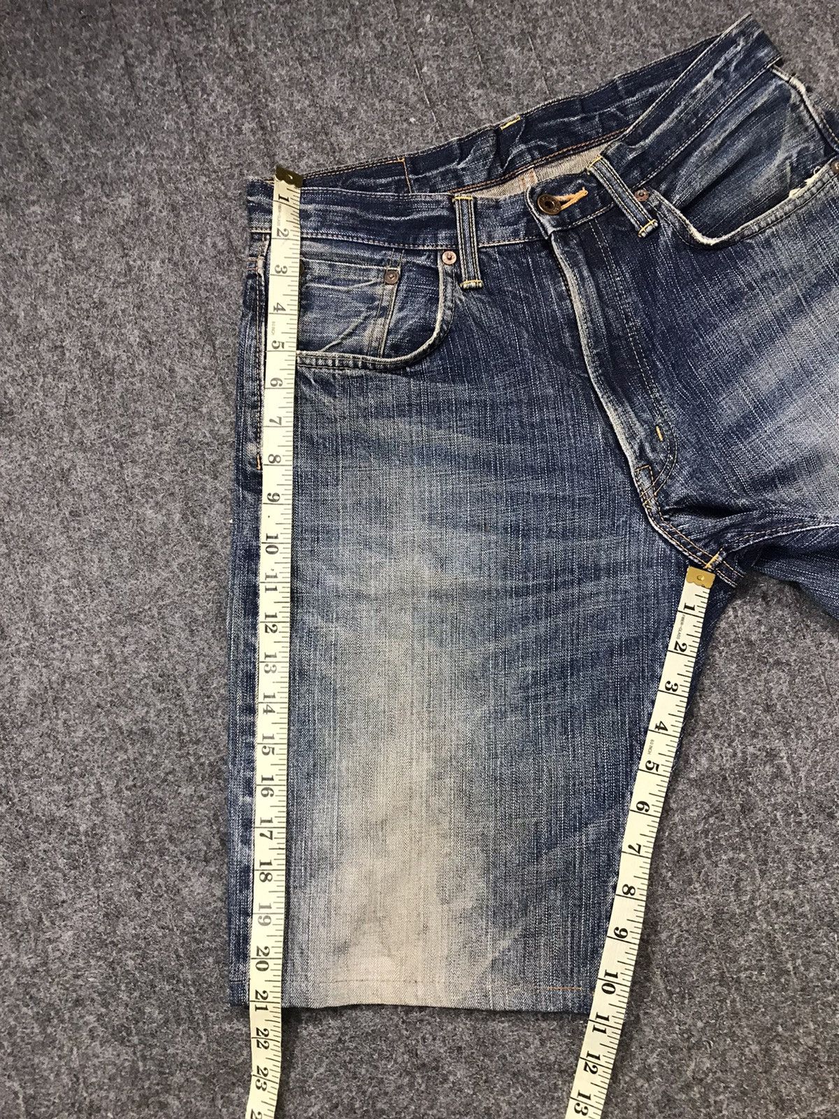 Edwin × Japanese Brand × Vintage Vintage Edwin 505Z Selvedge Short Pants Jeans Size US 29 - 19 Thumbnail
