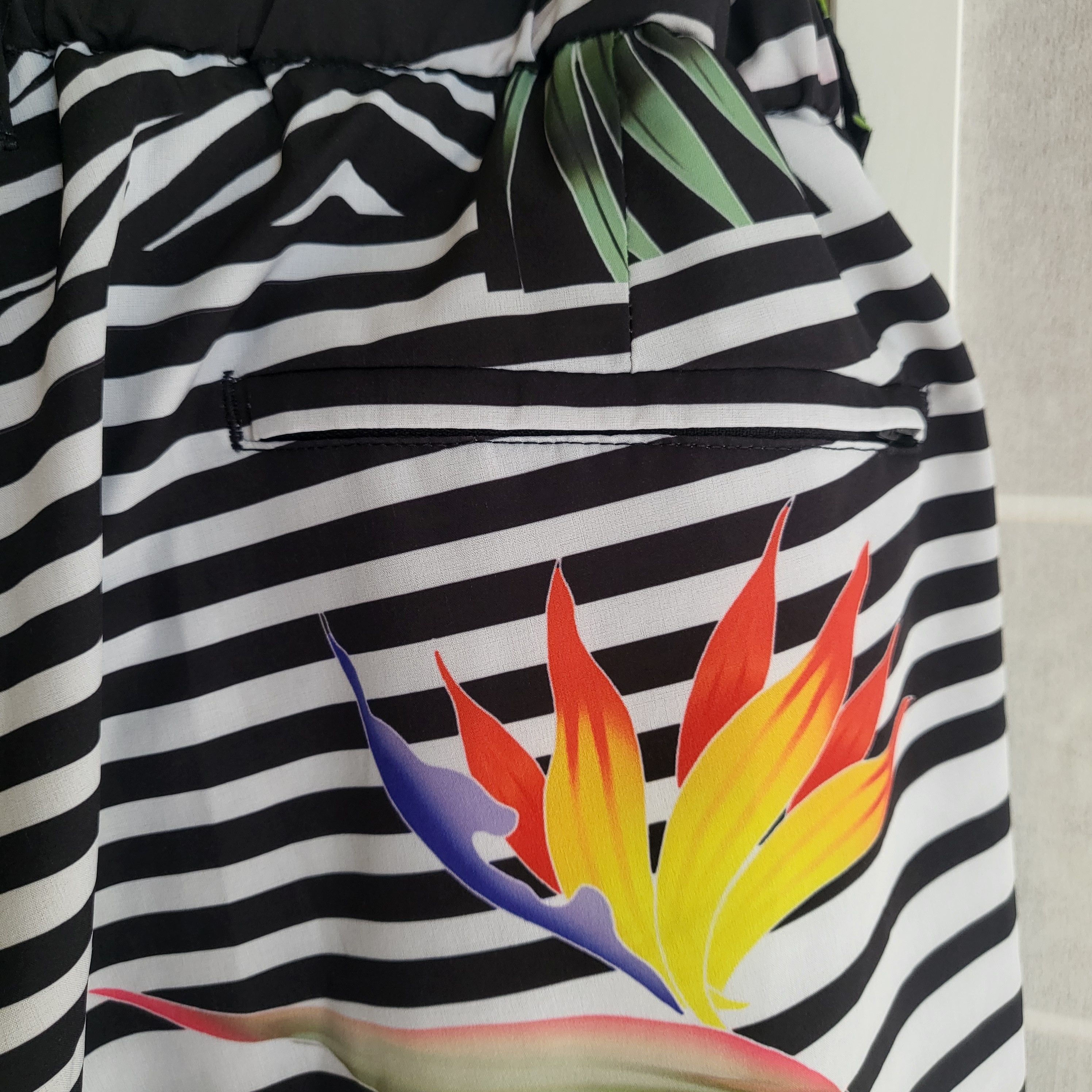 Robert Graham Peter Graham Tropical Zebra Print Swim Shorts Sz 36 Size US 36 / EU 52 - 8 Thumbnail